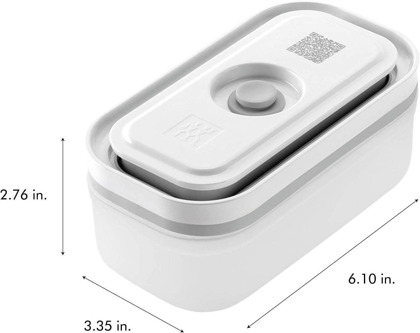 Zwilling J. A. Henckels 36804-003 Fresh save Vacuum Plastic Containers, Set of 3 Sizes, Airtight Storage Containers