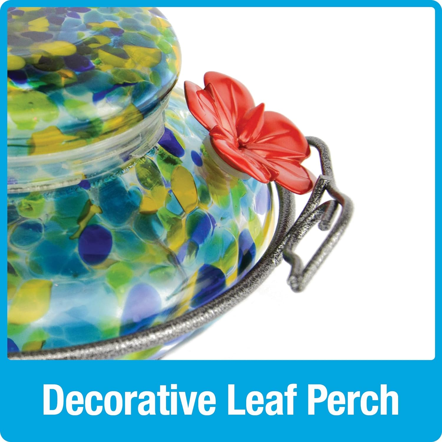 Nature'S Way Bird Products GHF7 Hand Blown Illuminated Top Fill Hummingbird Feeder - Multi image number 6