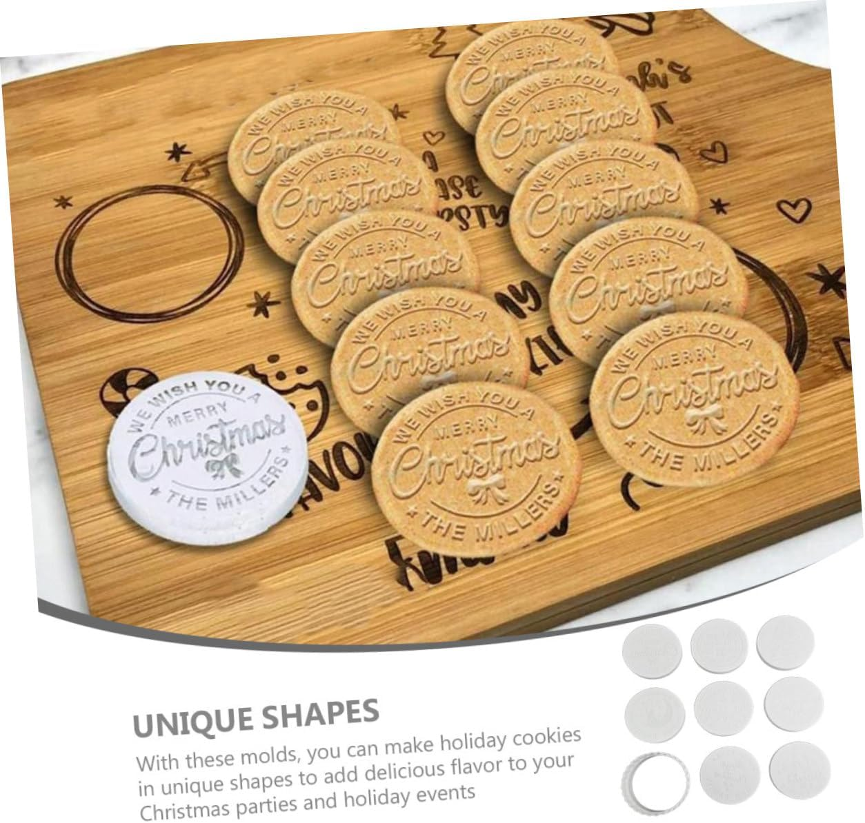 LABRIMP Party Cookie Molds Christmas Cookie Stamp Mold Kitchen Baking Tools for DIY image number 3