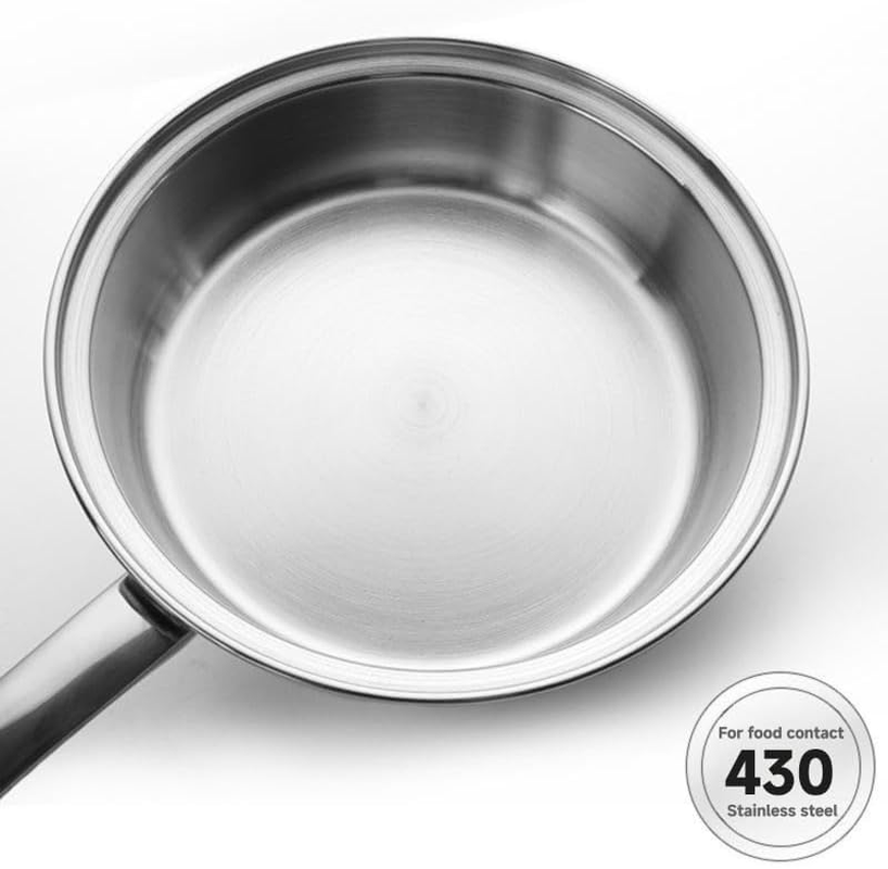 4-Cup Egg Poacher Pan Set, Stainless Steel with Nonstick Cups and Glass Lid Egg Poachers, Silicone Spatula Included image number 2