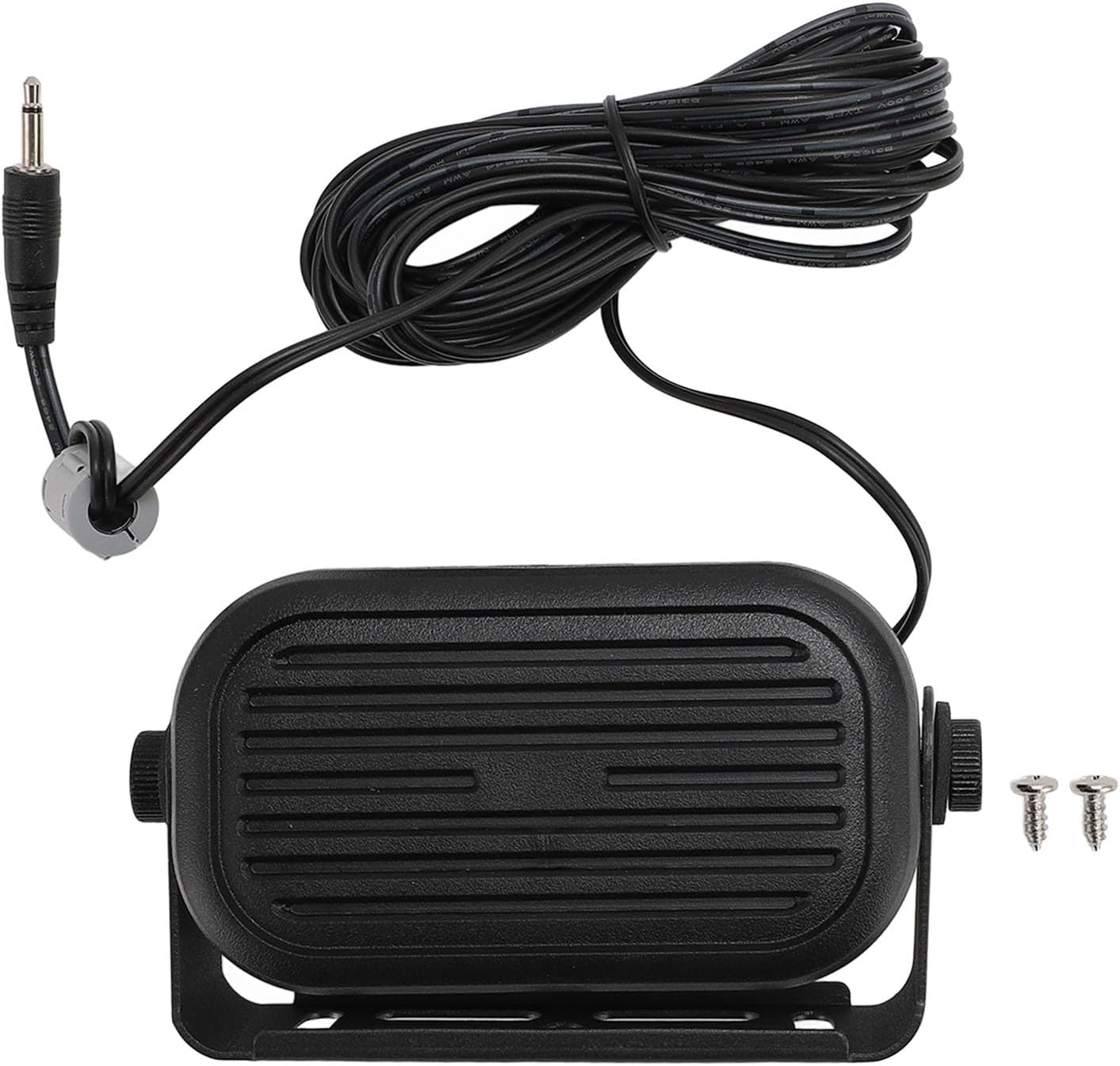 3.5Mm Car External Speaker,Loud and Clear Sound Mini External Speaker,Long Cable Car,For Cbham Scanners Mobile Transceiver image number 2