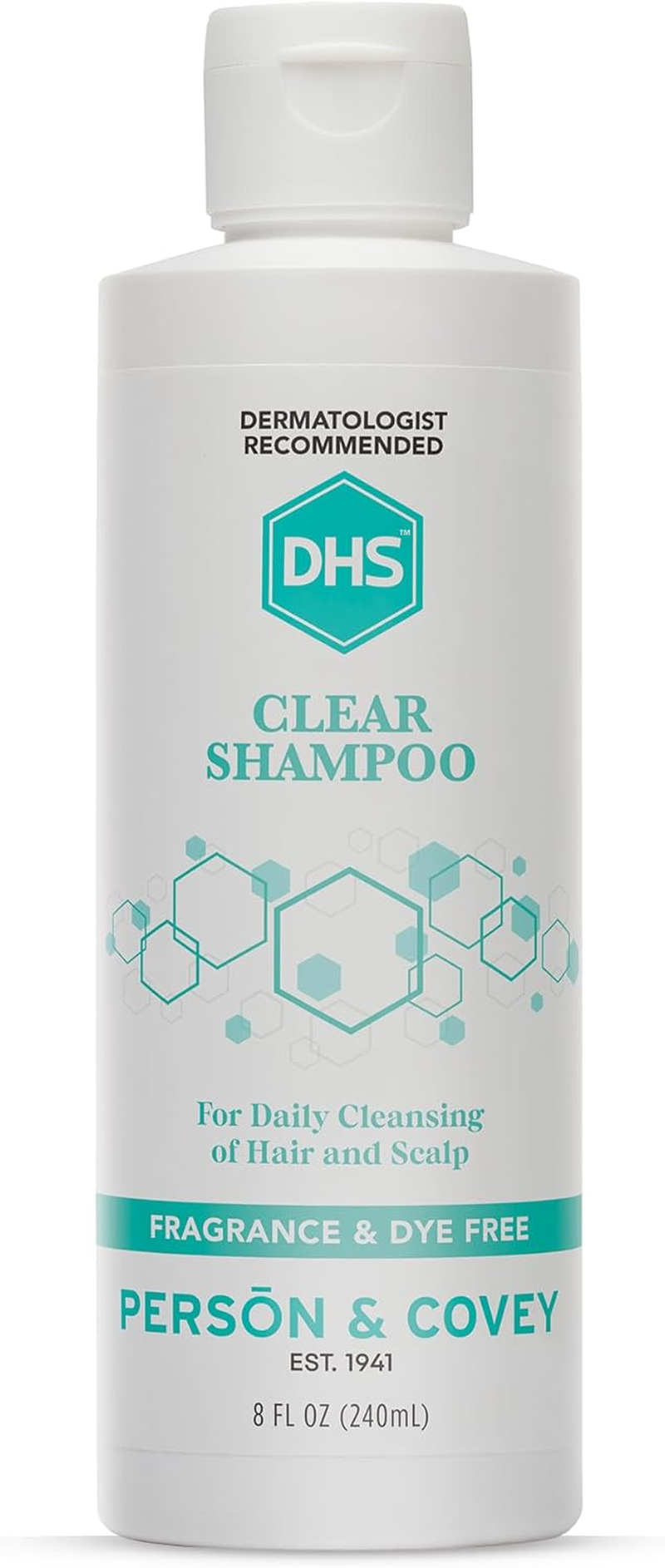 DHS Clear Shampoo Fragrance Free 8 Oz image number 1