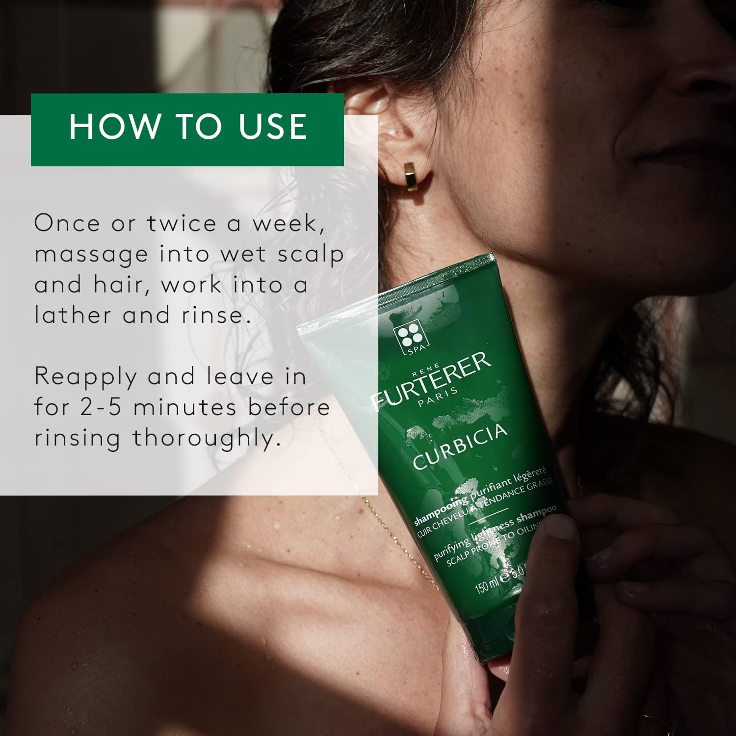 Rene Furterer Curbicia Lightness Regulating Shampoo by Rene Furterer for Unisex - 5 Oz Shampoo, 150 Ml image number 4