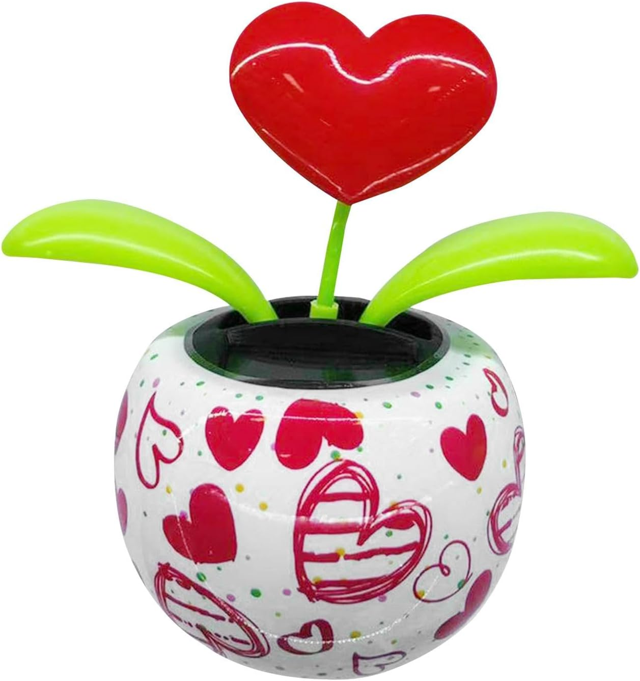 Solar Powered Flower | Solar Dancing Flower | Car Dashboard Flower Decoration | Dancing Flower Pot | Floral Swinging Toy | Car Windowsill Decoration for Dashboard Office Home Desk Window