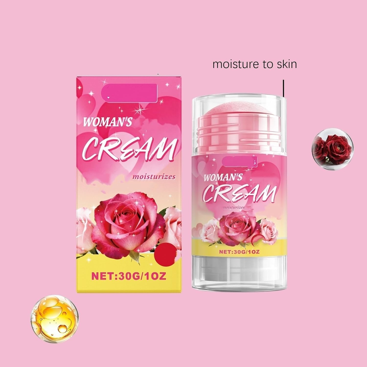Woman'S Cream Multi Balm Stick, Moisturizing and Smooth for Face, Neck and Body,Absorbs Quickly without Greasiness, Lightweight,Ideal for Daily & Travel Use,Gentle for All Skin Type (1PCS) - 4Pcs image number 4