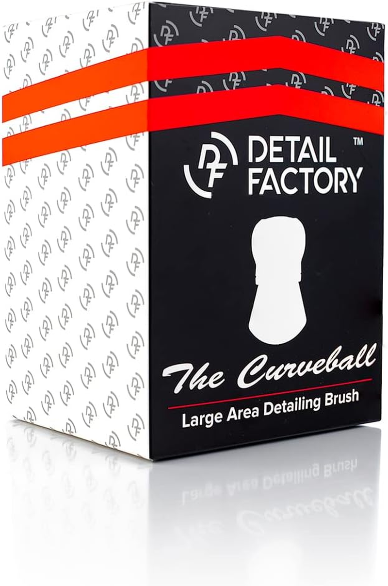 Detail Factory - Curveball XL Synthetic Brush - Ultra Soft Bristles, Comes with Storage Rack, Covers Large Area inside or outside Vehicles, Red image number 4