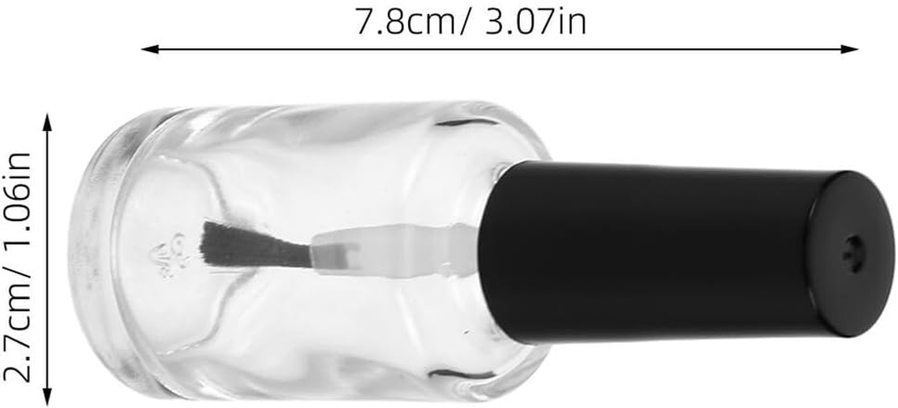 PAMINGONO 20Pcs 15Ml Glass Nail Polish Bottles with Brush &ndash; Refillable Nail Oil Vials for DIY Mixing and Art Storage in Australia image number 4