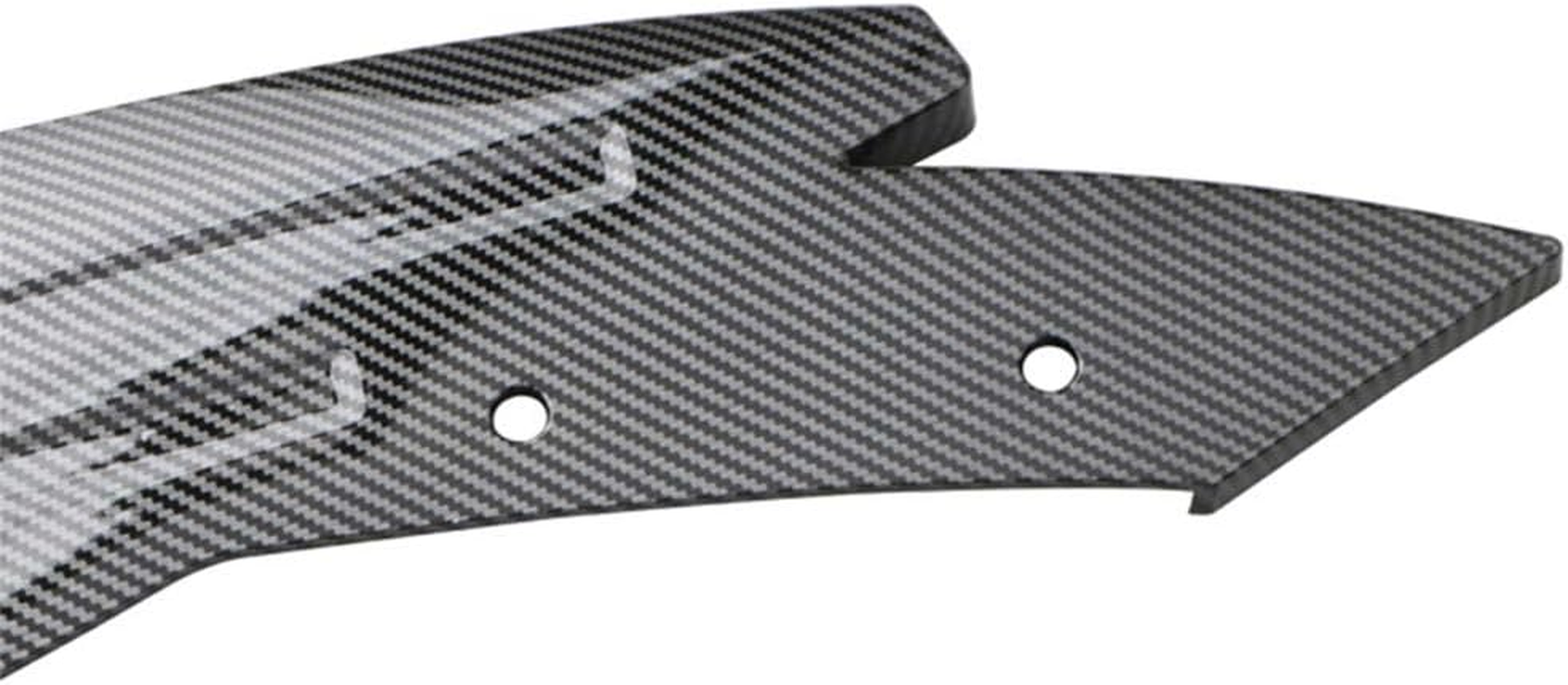 Idain 2PCS Universal Rear Bumper Lip Diffuser Splitter Canard Protector Front Bumper Lip Body Kit Front Bumper Side Skirt Spoiler Splitter (Carbon Fiber) - Carbon Fiber image number 2