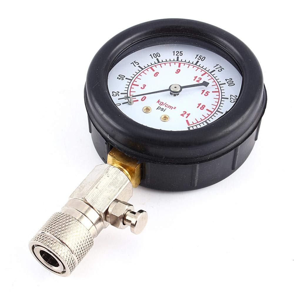 Compression Tester, Petrol Engine Cylinder Compression Test Gauge Kit for Car Motorcycle with Pressure Tubes, Carry Case image number 6