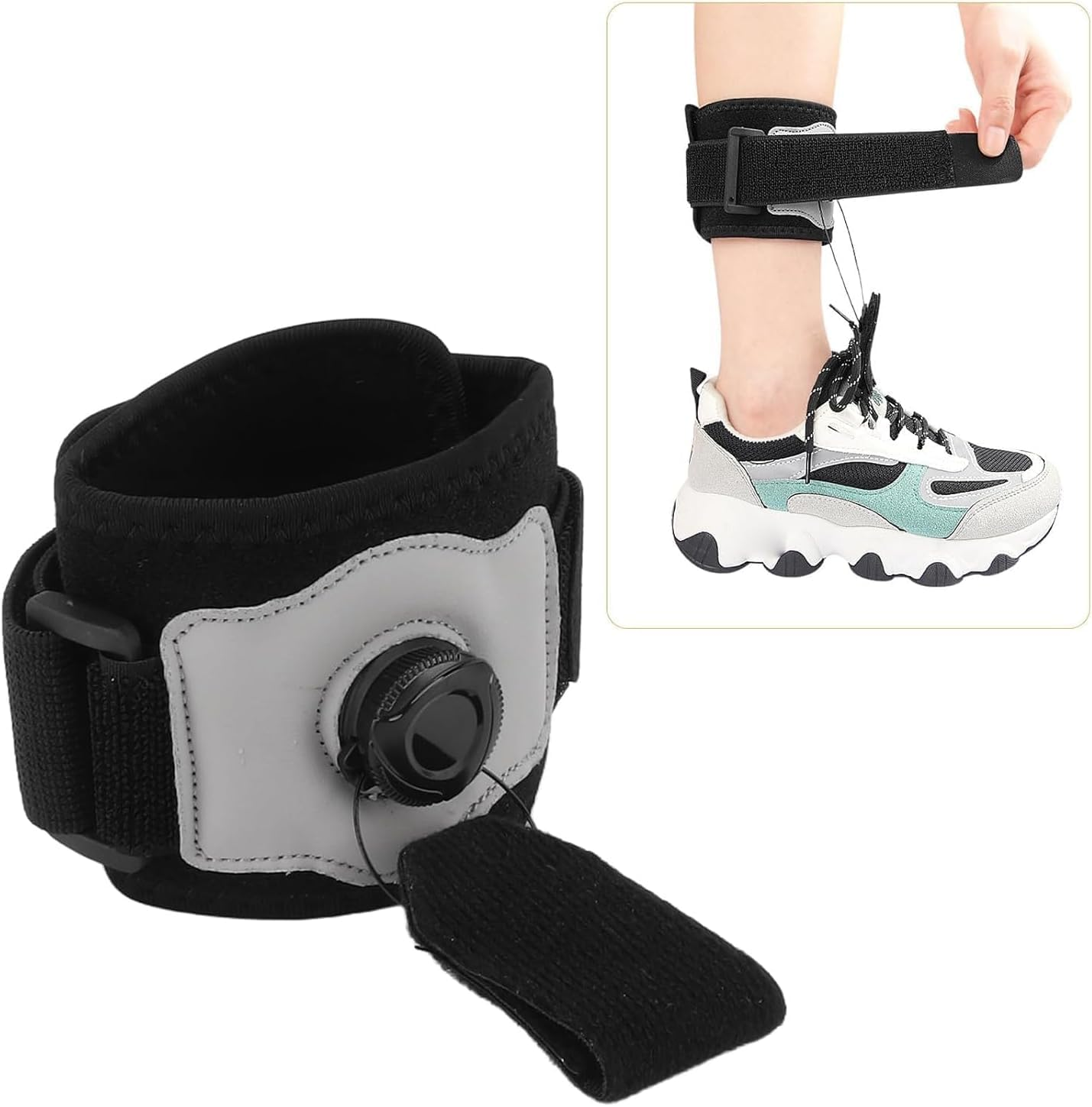 Adjustable Drop Foot Brace, Foot up Brace Unisex for Right/Left Foot Orthosis Ankle Brace Support, Brace for Foot Drop, Ankle Foot Orthosis image number 6