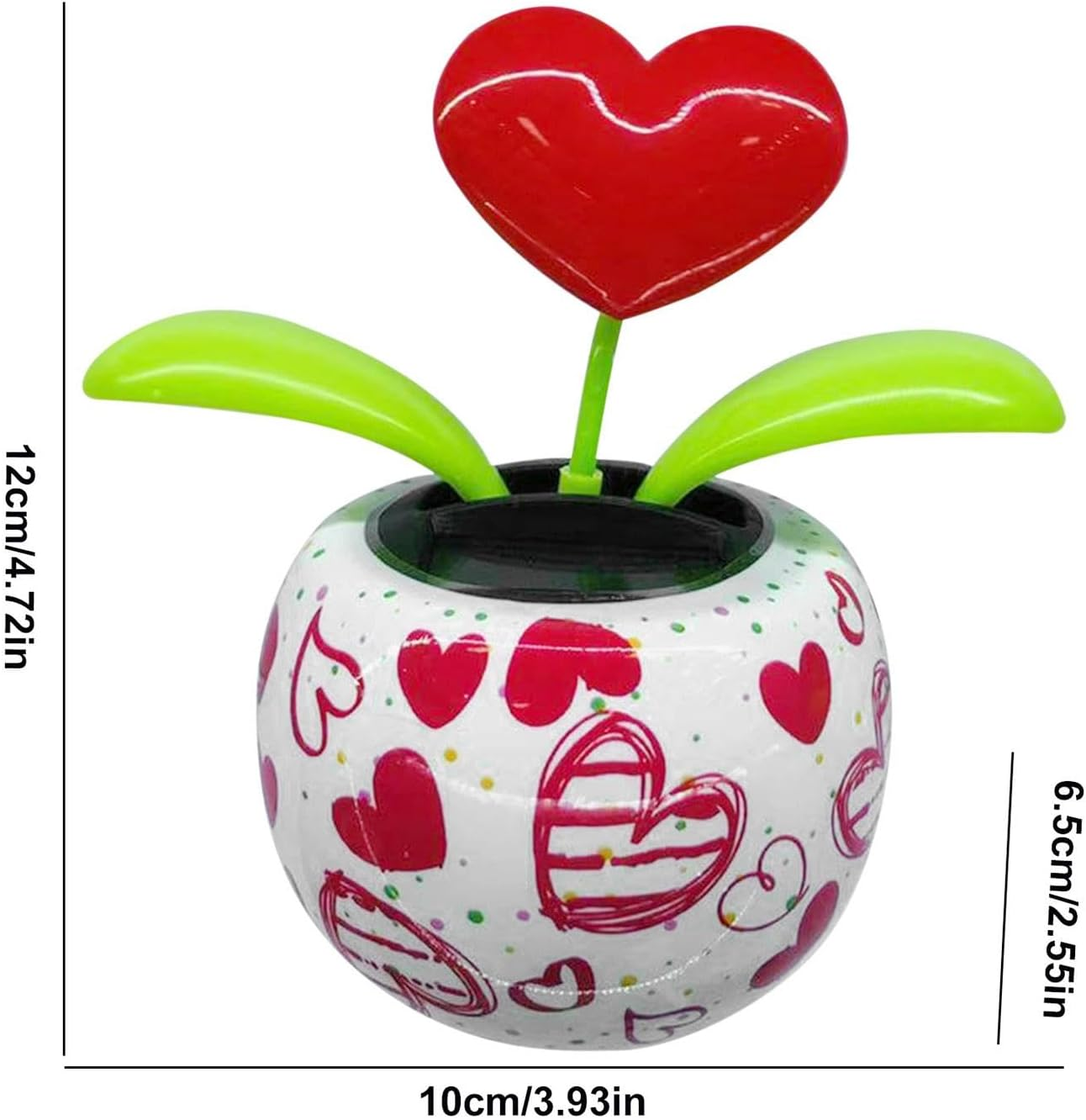 Solar Powered Flower | Solar Dancing Flower | Car Dashboard Flower Decoration | Dancing Flower Pot | Floral Swinging Toy | Car Windowsill Decoration for Dashboard Office Home Desk Window image number 2