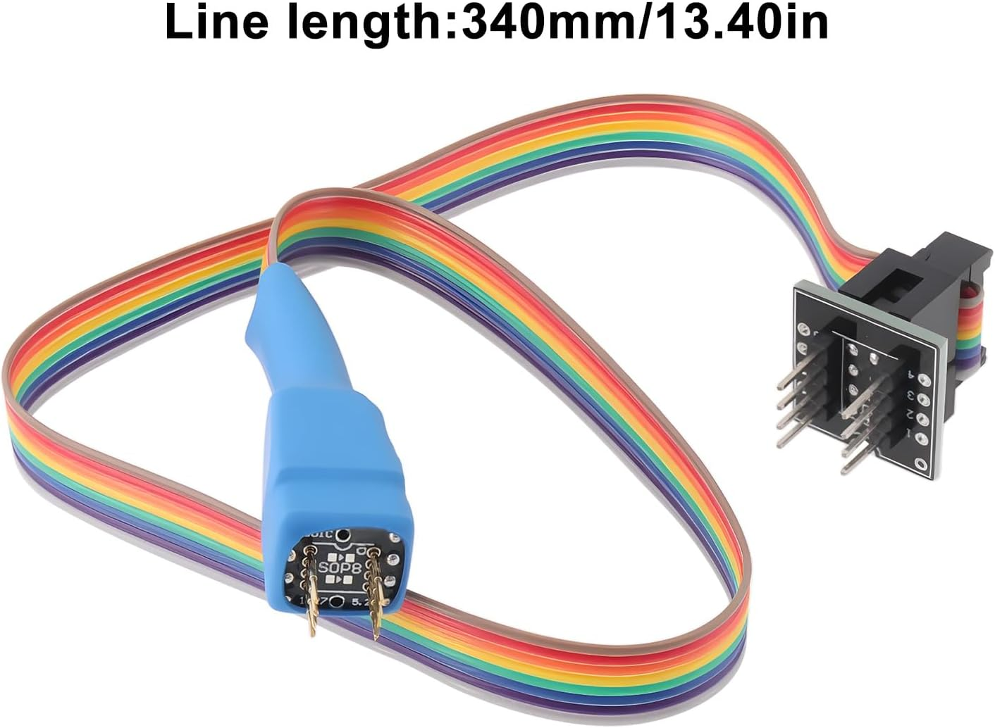 1.27Mm 8-Pin Test Probe Line 5X6Mm for DFN8 QFN8 WSON8 Chip Programming IC Socket Adapter for Burning and Reading Connector image number 4