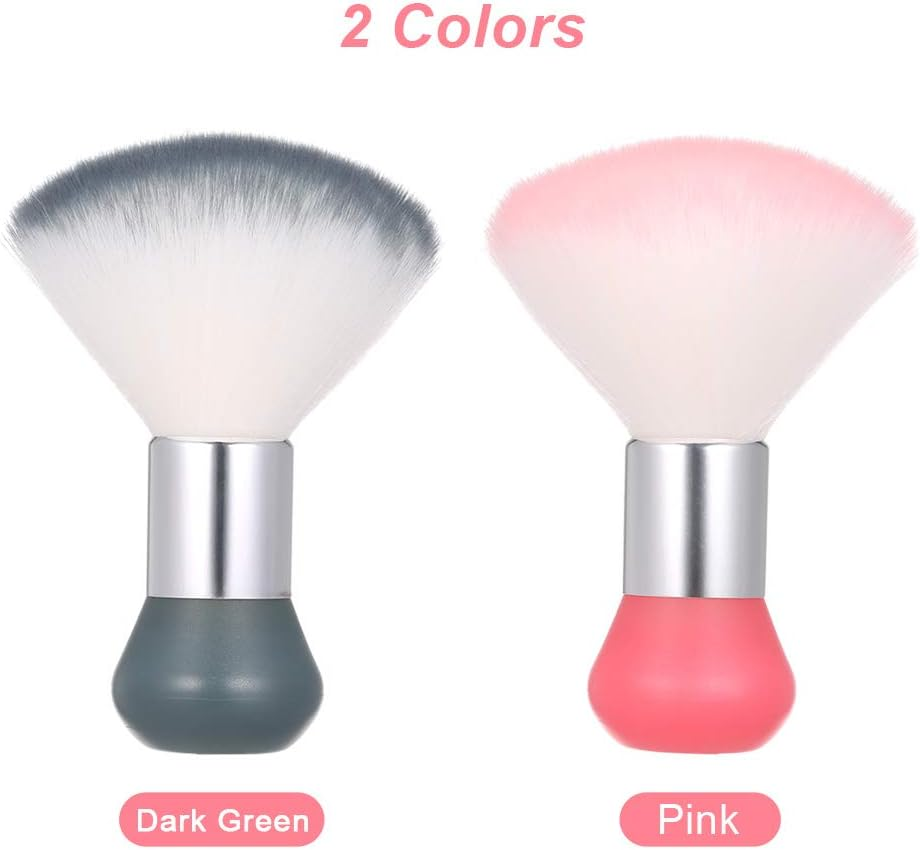 Yasao Neck Duster Brush Nail Art Dust Brush Large Nail Powder Brushes Hair Cleaing Brush for Removing Hair on Neck Multi-Functional Makeup Brush Nail Tool Pink image number 4
