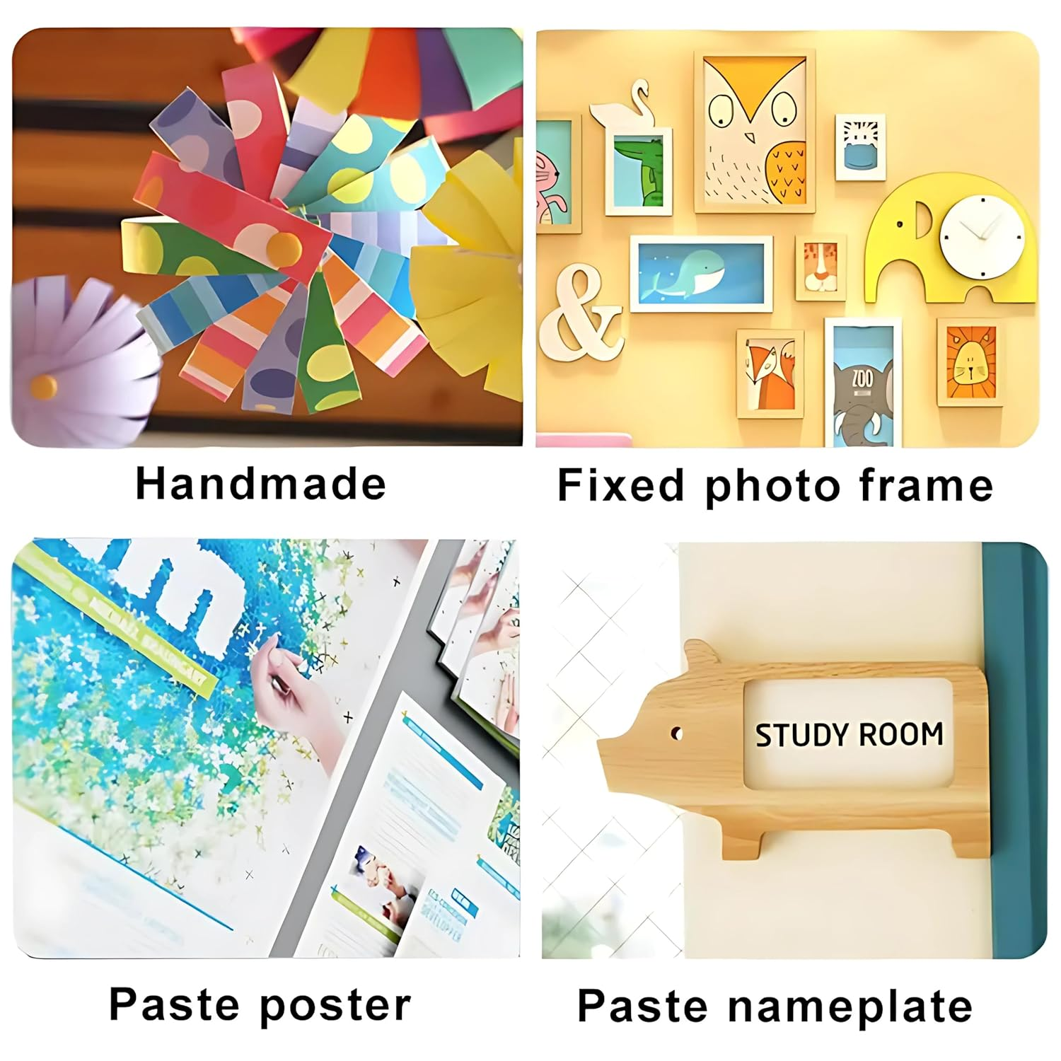 Auzziestar 12Mm X 60M Double-Sided Fabric Tape, Clear No-Sew Adhesive Hemming Tape for Walls, Rugs, Floors, Clothing, Arts, Crafts, Fabric, and Scrapbooking image number 5