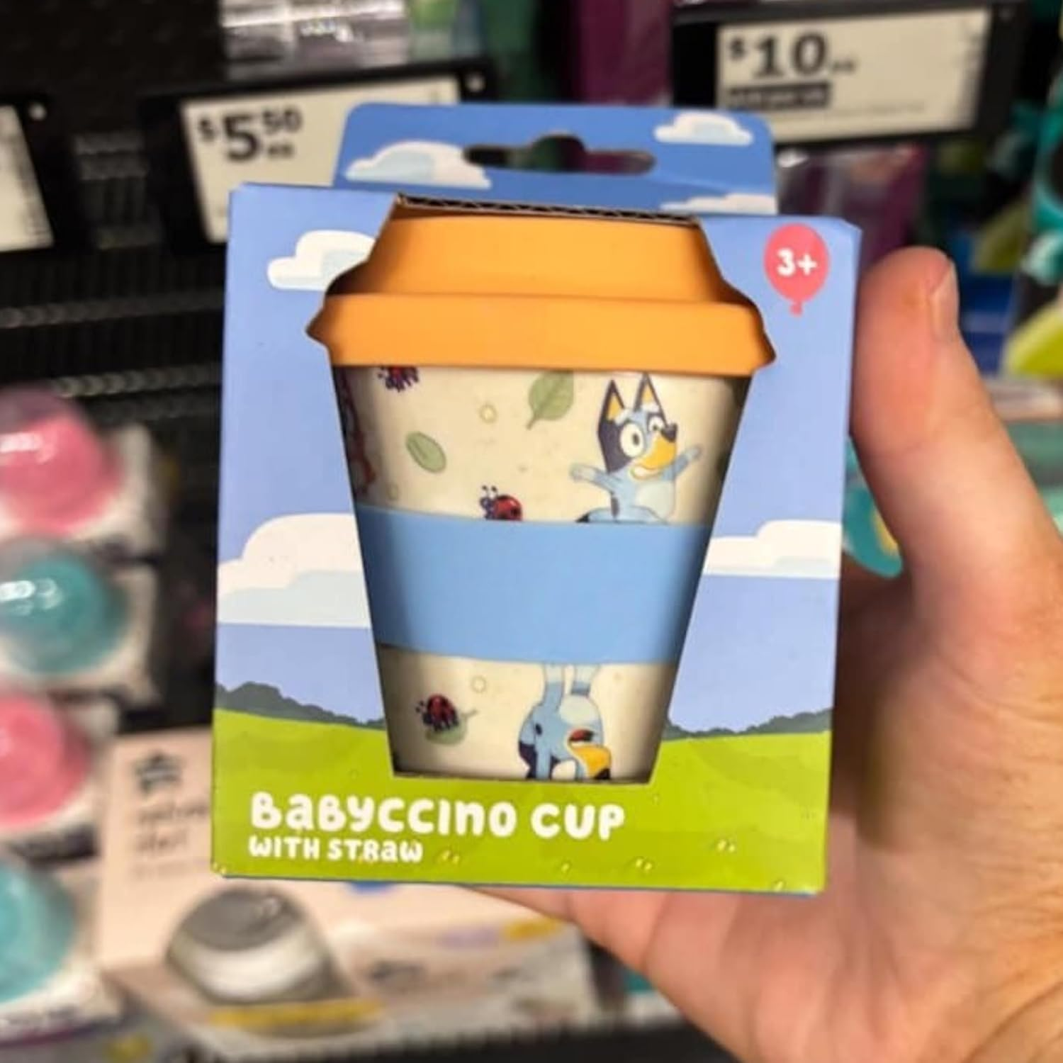 Zak! Lion King and Blue Licensed Bamboo Babyccino Cup - 2 Pack. Reusable Bamboo Based Cup Includes Lid and Silicon Straw, 120Ml Capacity (4Oz) image number 5
