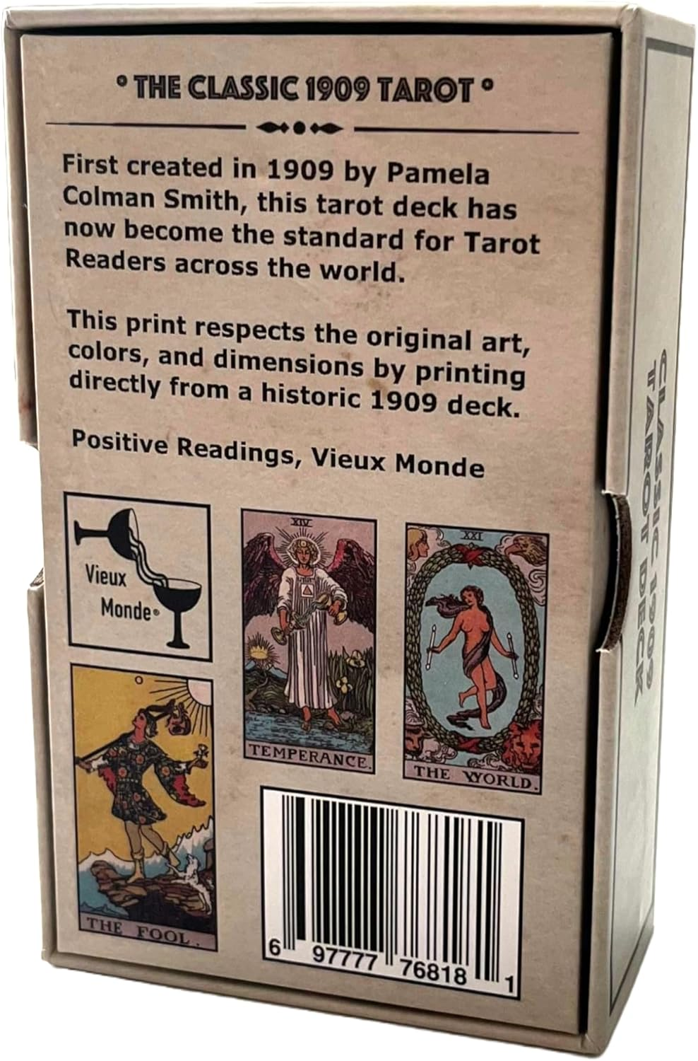Classic 1909 Tarot Deck & 88 Page Guide | Made in USA image number 1