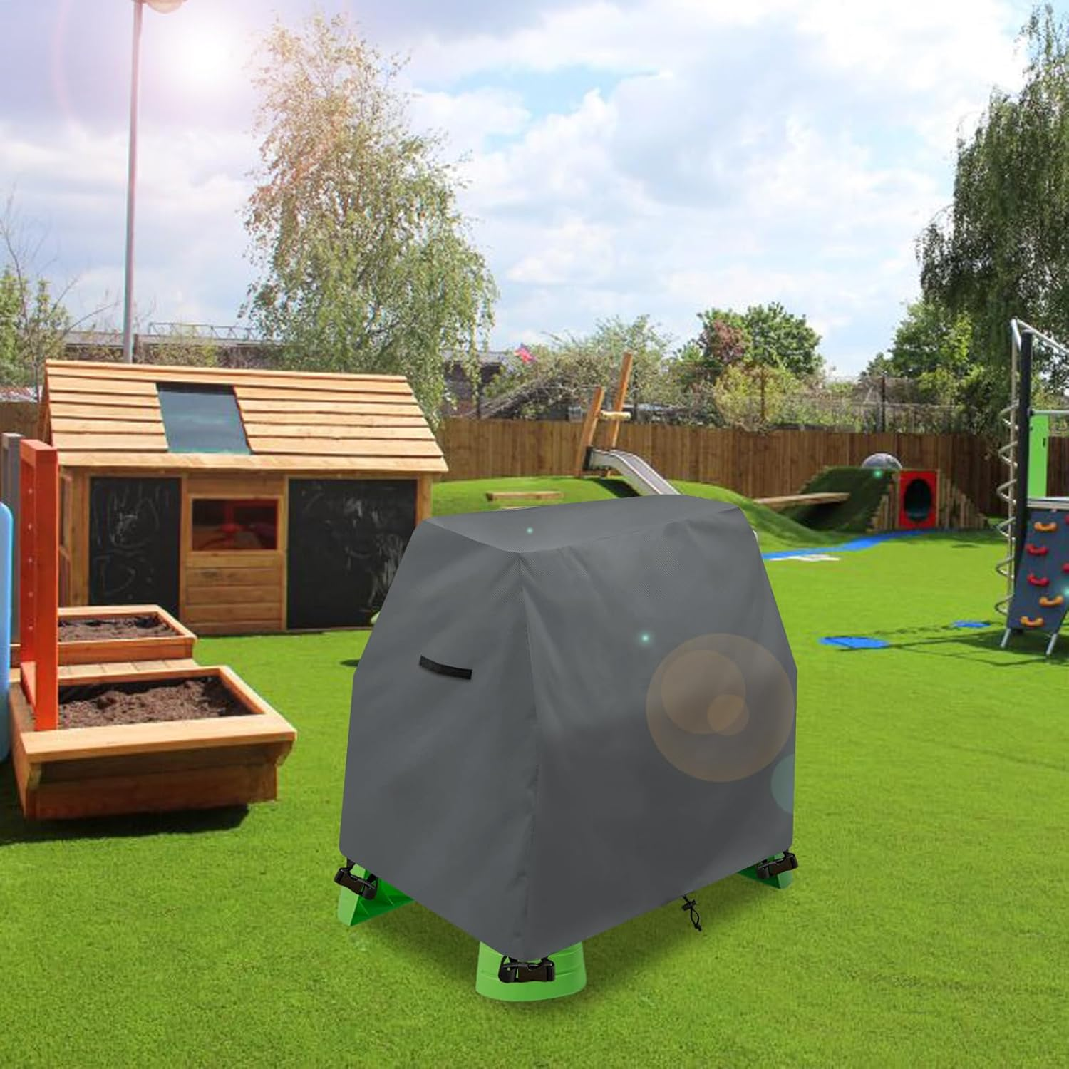 Kids Water Table Cover Fit Step2 Rain Showers Splash Pond Water Table,Waterproof Dust Proof Anti-Uv Outdoor Toys Cover-Cover Only image number 1