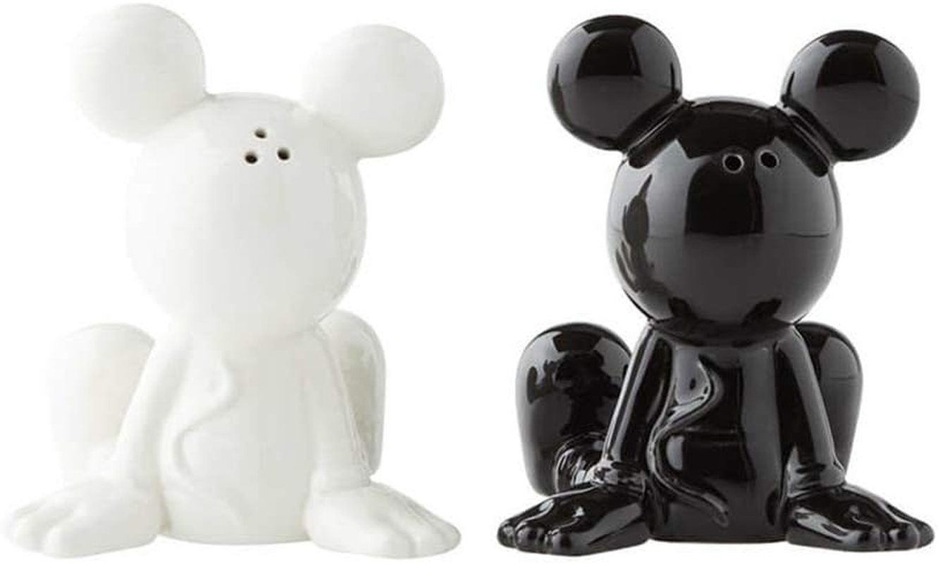 Disney Gifts Stoneware Black and White Mickey Salt and Pepper Shaker Set image number 3