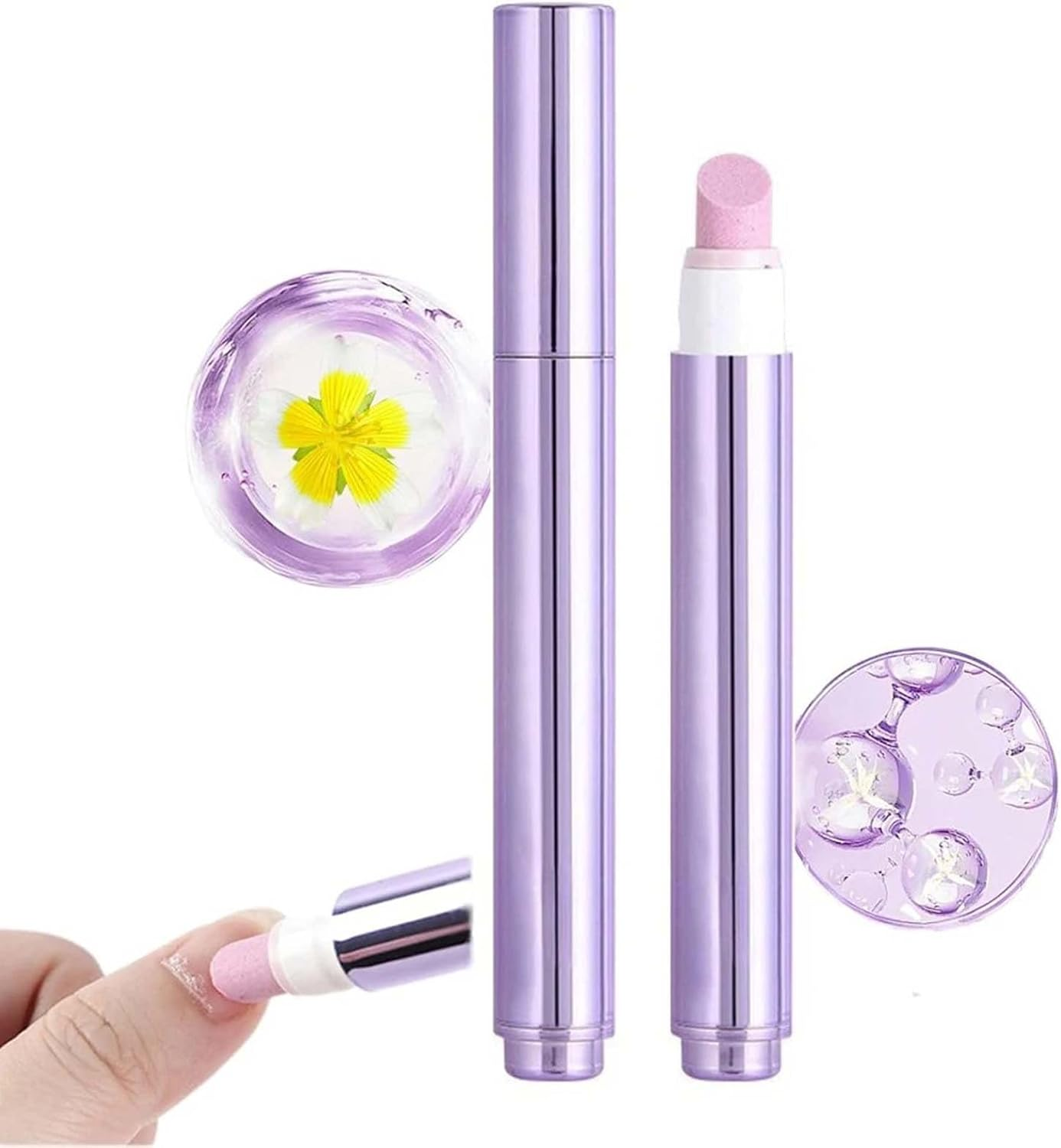 3-In-1 Nail Care Pen, Nail Essence Pen with Ceramic Tip, Cuticle Oil for Nails, Moisturize Strengthen Brighten for Hangnails, Dry & Damaged Nails (1)