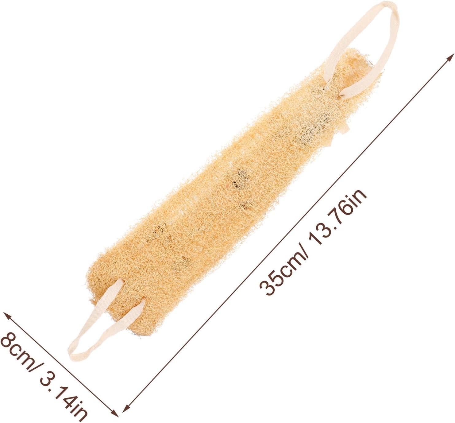 WESIEVYA Natural Loofah Body Scrubber Bath Exfoliating Washcloth Towel Gentle Skin Cleansing for Men Women Elderly Spa Shower Spa Self-Care Ritual image number 5