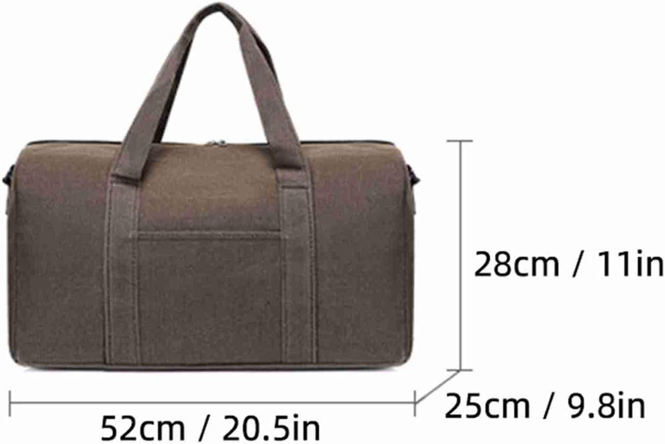 Duffel Bag for Travel, Travel Bags for Women, Travel Toiletry Bag with Carrying Handles, Large Capacity Canvas Travel Bag, Can Hold a Computer, Khaki, S image number 1