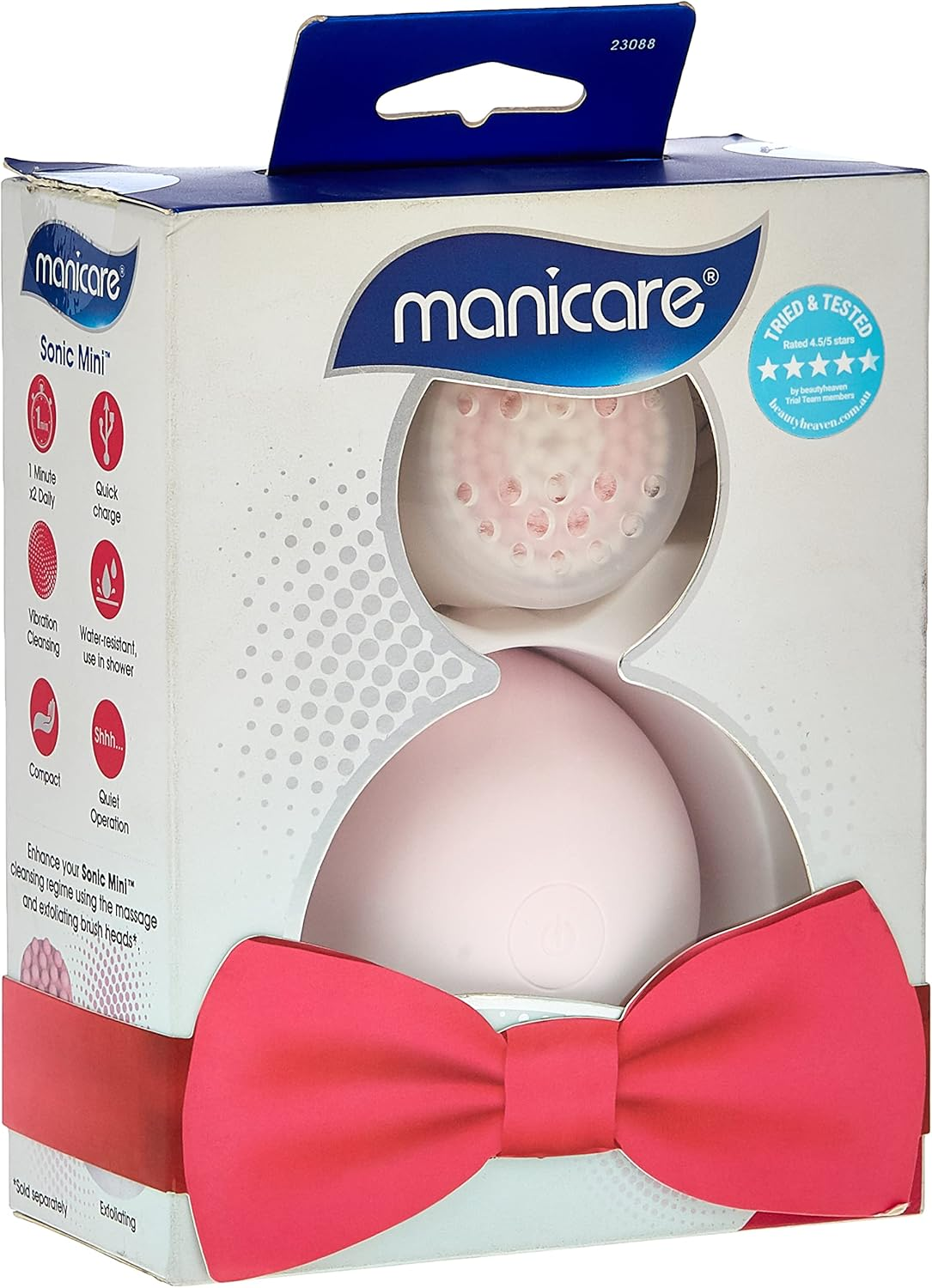 Manicare Sonic Rechargeable Mini Facial Cleanser Brush image number 3