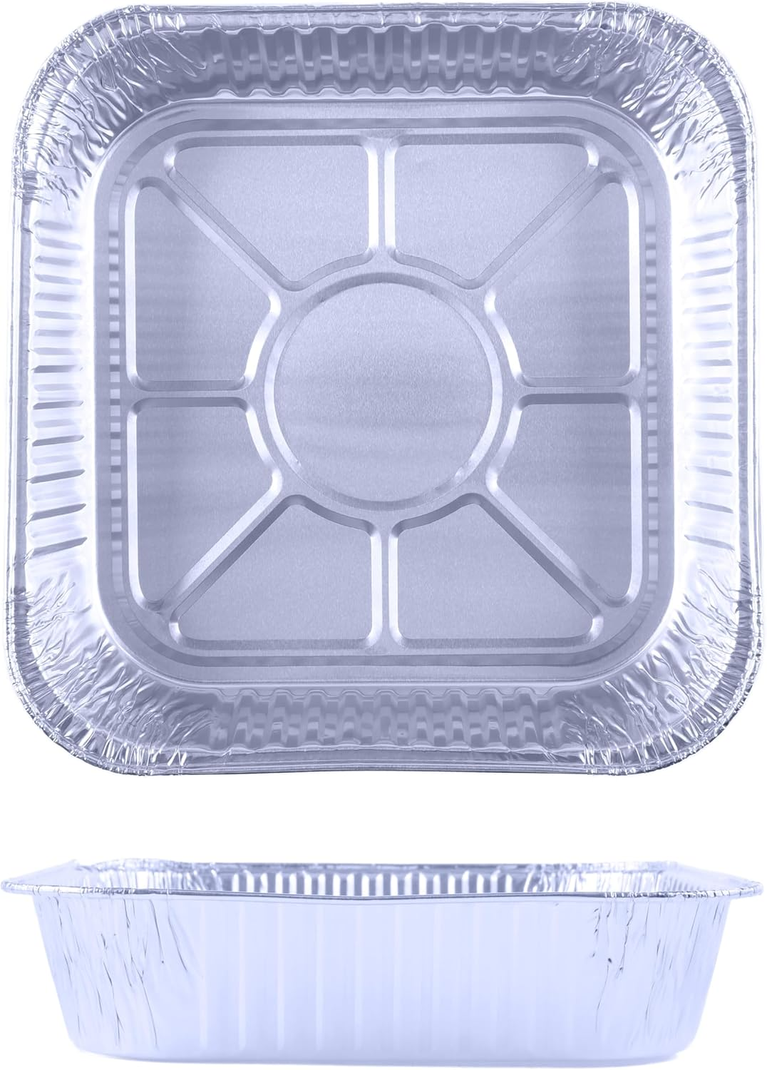 Home Master 4PK Aluminium Foil Trays Square Durable Premium Quality 20Cm image number 3