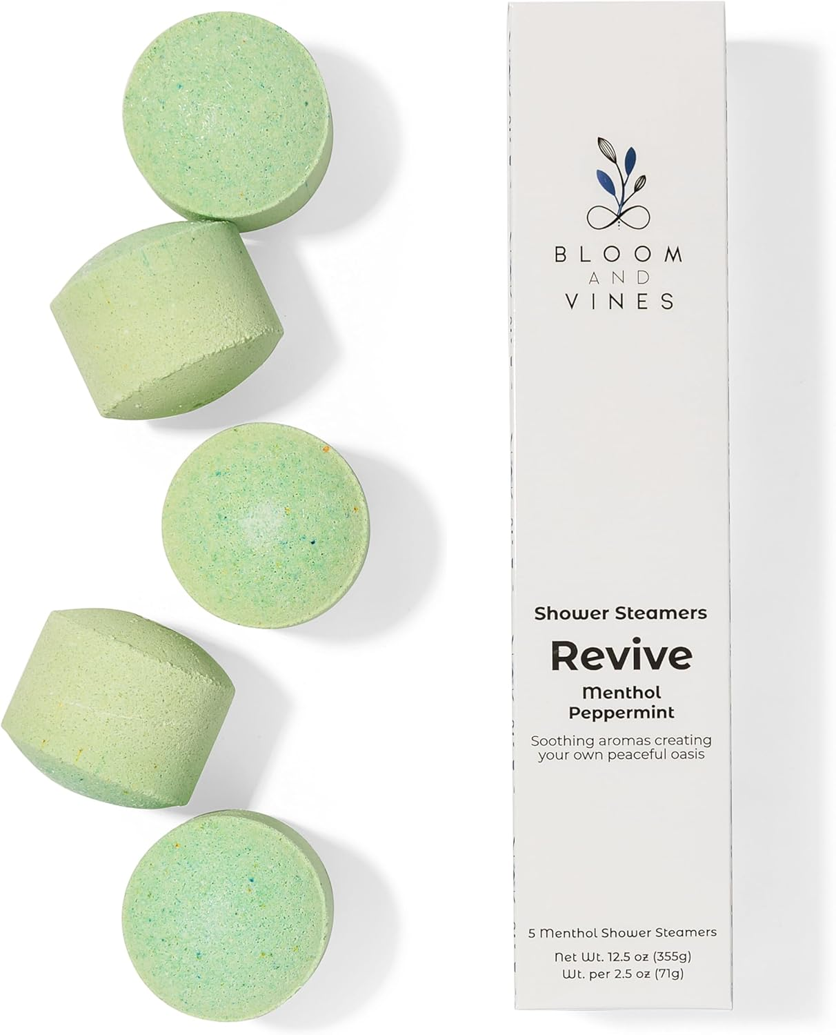 Bloom and Vines Shower Steamers, Revive - Menthol Peppermint image number 2