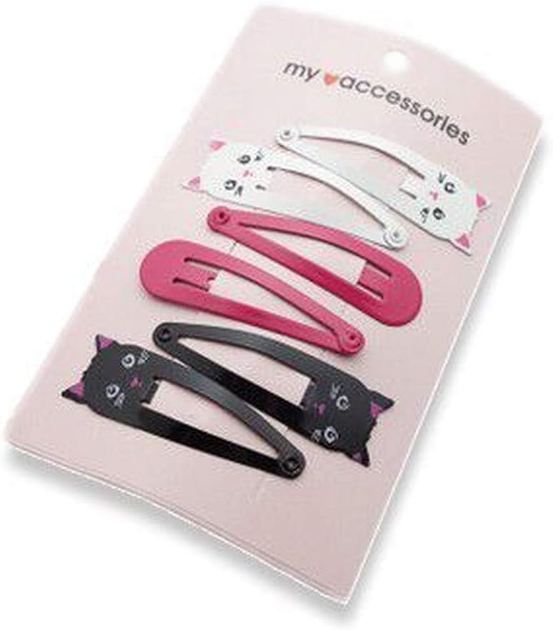 Colorful Cartoon Printed Hair Clips Fashion Girls Personalized Cat Print Hair Accessories Hair Styling Accessories Hairpins 6 Pieces image number 5