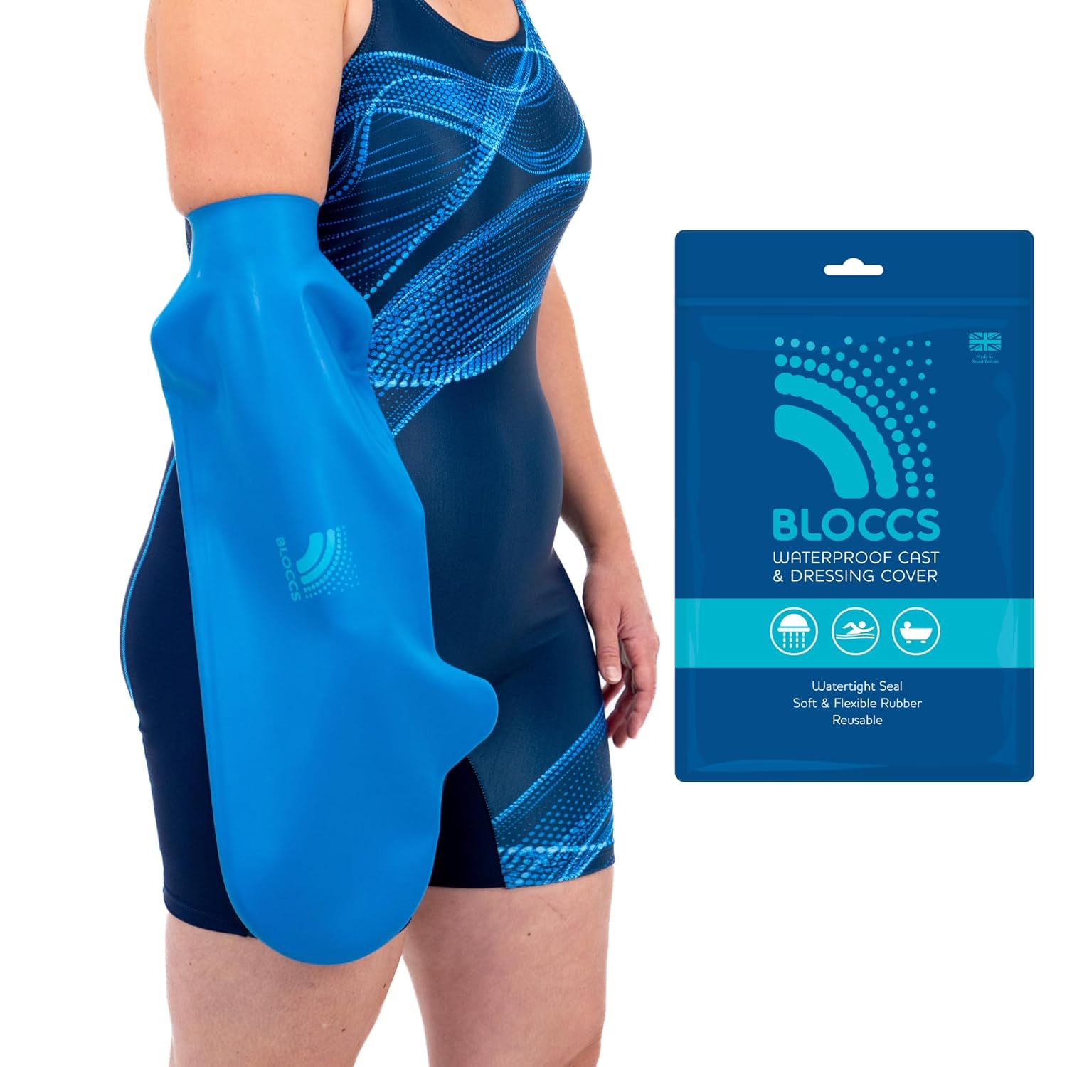 Bloccs Waterproof Cast Cover - #ASA70 - Adult Short Arm image number 2