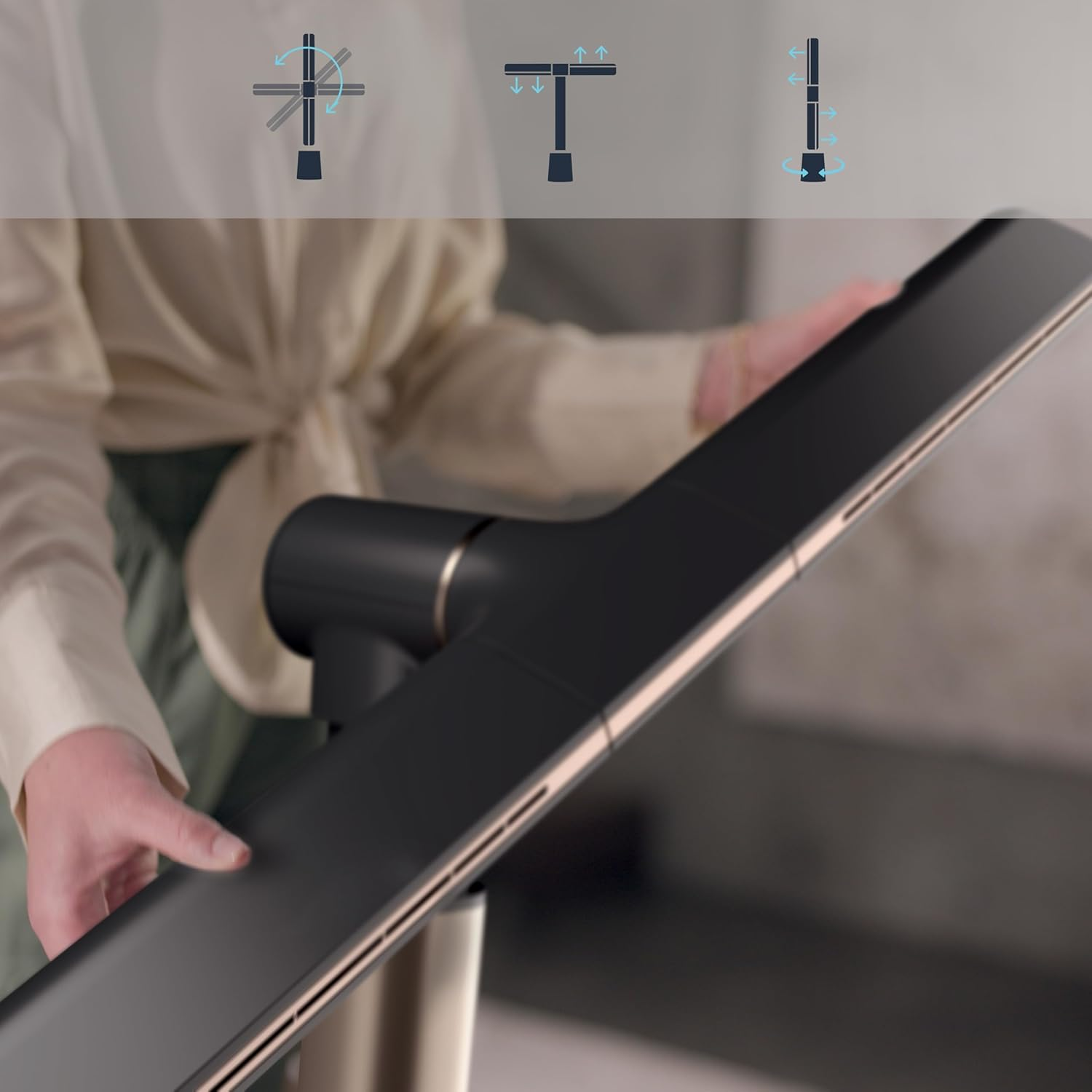 Shark Turboblade Bladeless Tower Fan, Charcoal image number 2