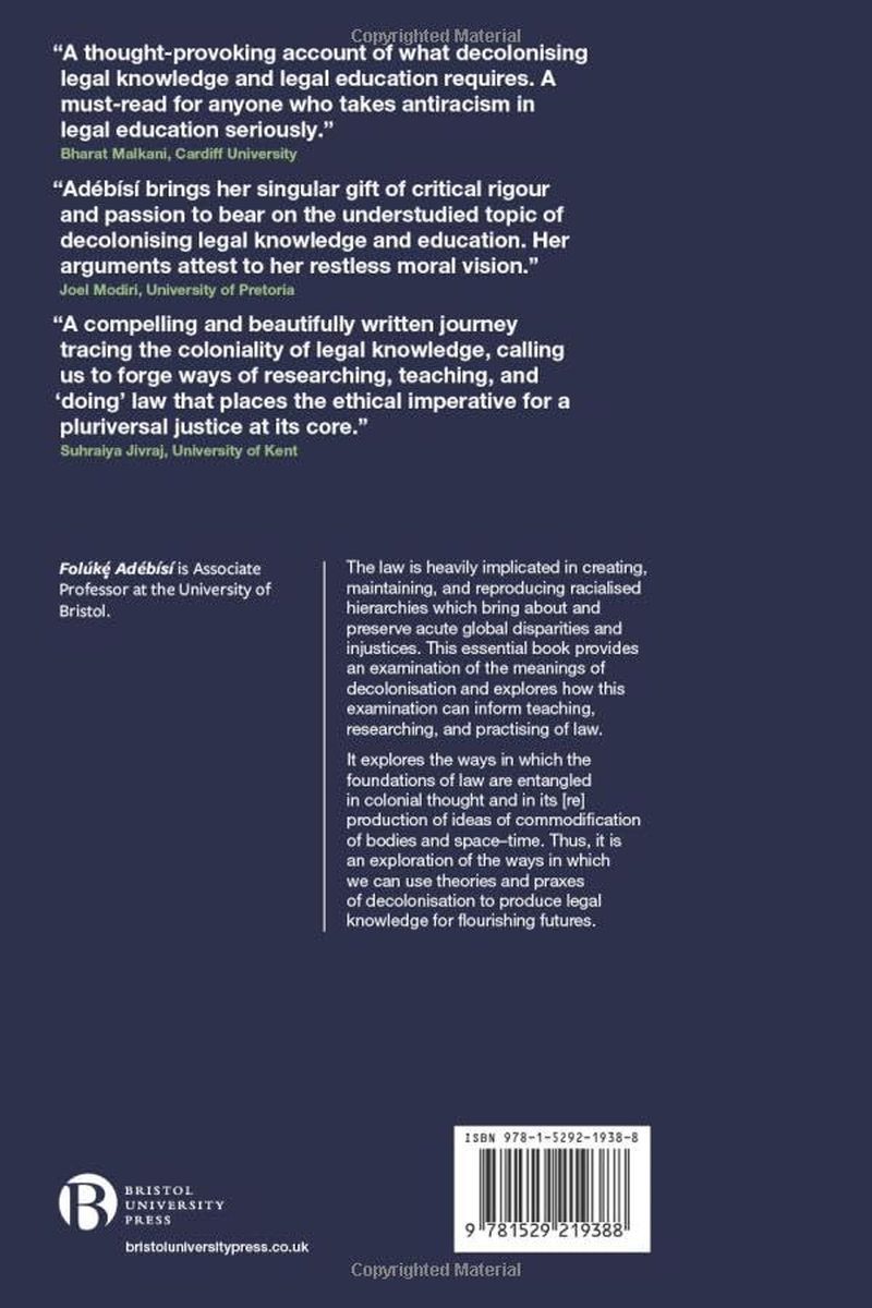 Decolonisation and Legal Knowledge: Reflections on Power and Possibility image number 1