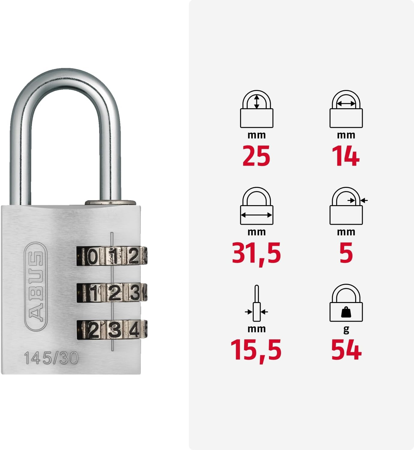 Padlock Combination Aluminum 30Mm Green image number 2