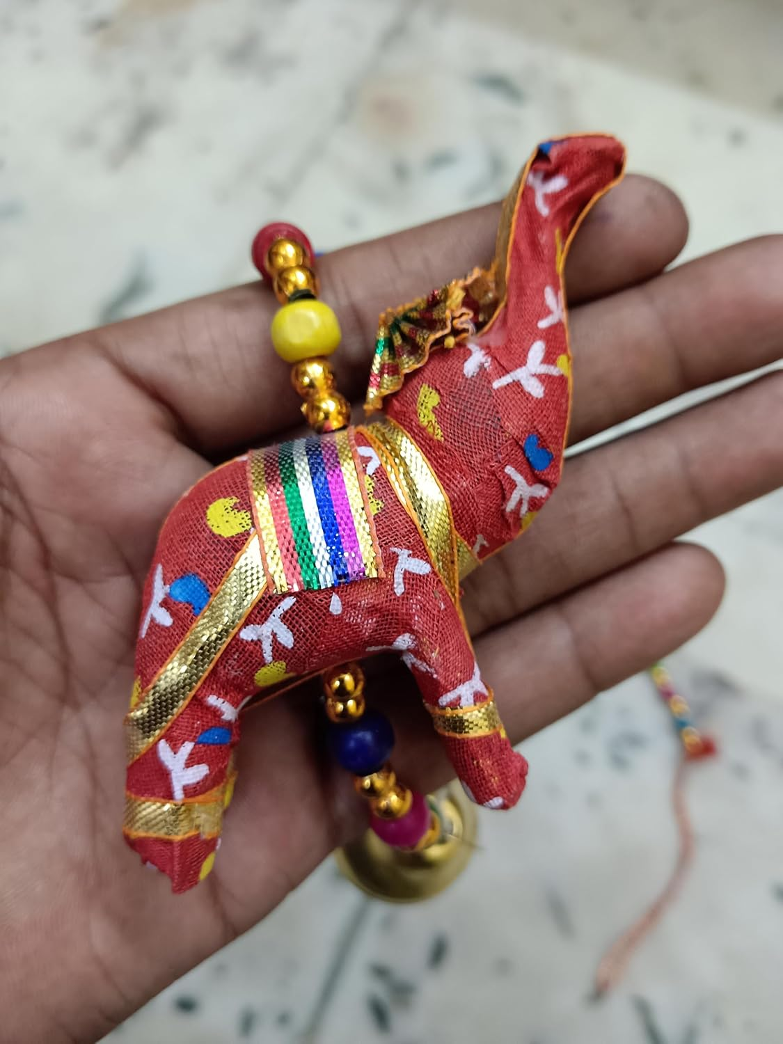 Indian Traditional Five Elephant Hanging Layer Door Hanging, Wall Hanging, Decorative Hanging image number 1