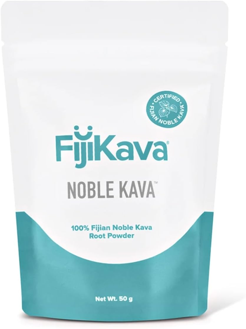 Fijikava Instant Kava Kava Powder 50G &ndash; Premium Noble Kava Root Powder from Fiji &ndash; Natural Relaxation Aid for Calmness, Stress Relief, and Sleep Support &ndash; Easy-To-Mix