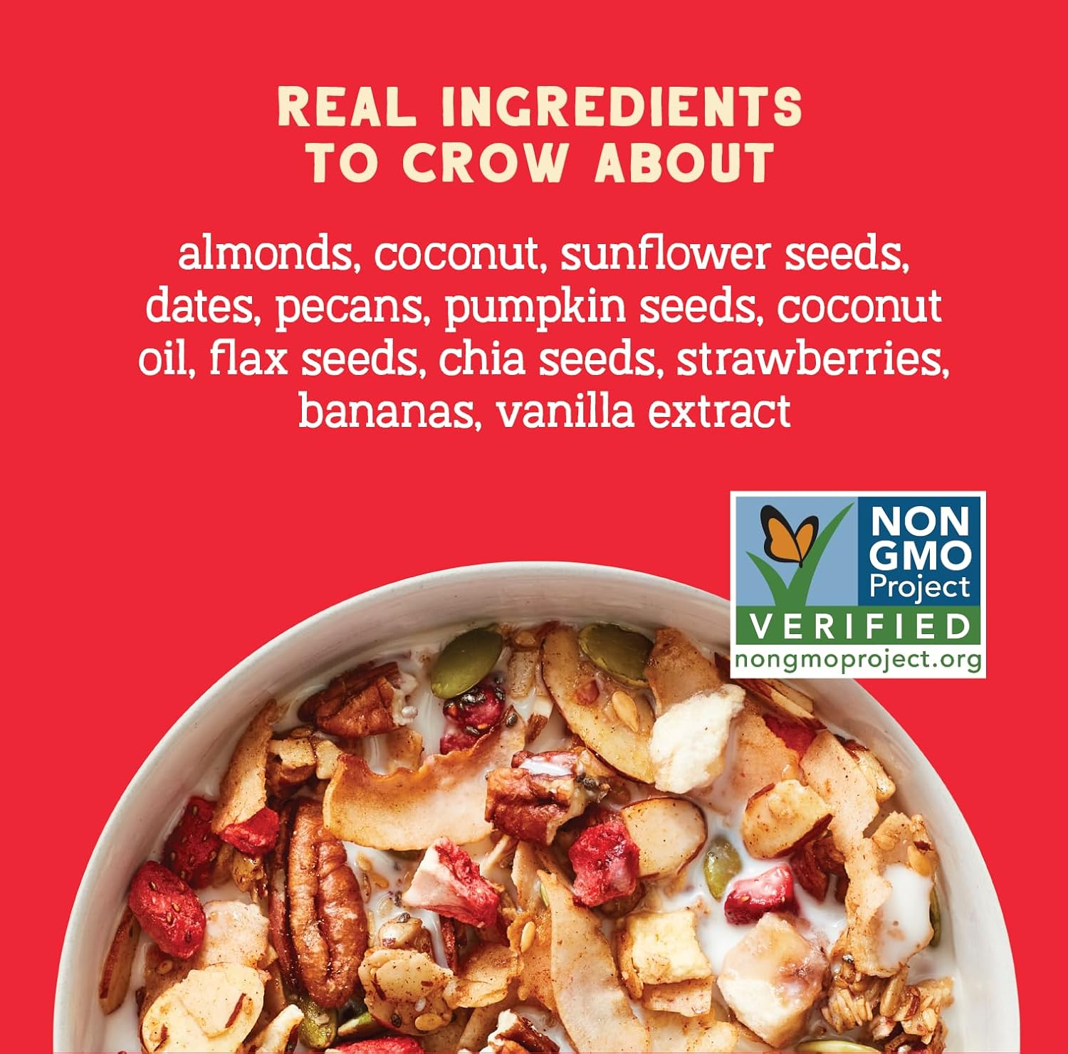 Seven Sundays Nut Granola Cereal, Rise & Shine Strawberry Banana Nut, 20 Oz (Pack of 3), Grain & Gluten Free, 5G Protein, 5G Net Carbs, Keto Friendly image number 6