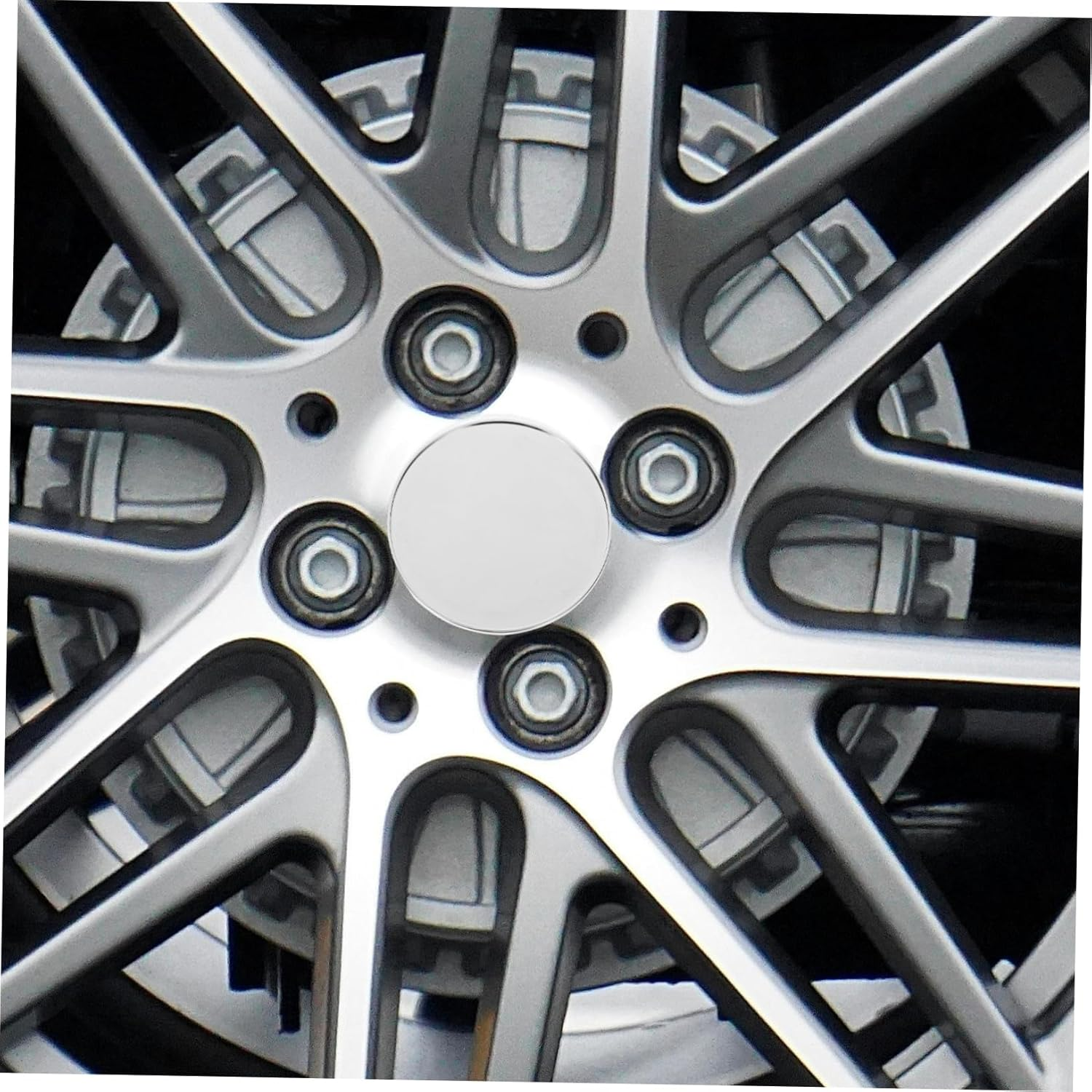 ASAKKURA 4Pcs Car Wheel Hub Covers for Semi Trucks Cars Tire Hub Caps Protection Covers image number 4