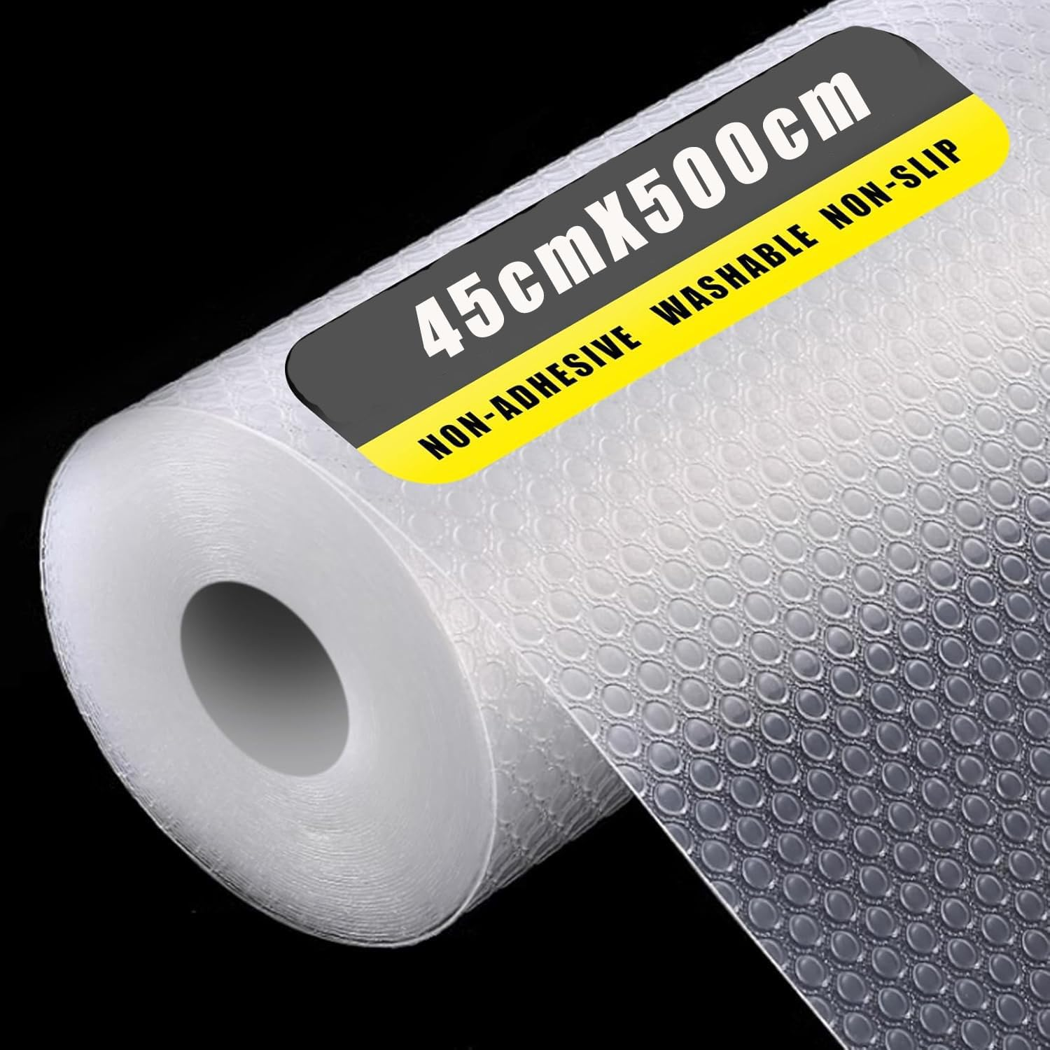 WADY Shelf Liner Non Adhesive Drawer Liner, Kitchen Cabinet Liner, Cabinet Liners for Shelves, Shelf Liners for Kitchen Cabinets Non-Adhesive, for Cupboard, Pantry Shelves, Bathroom (45X500Cm) image number 4