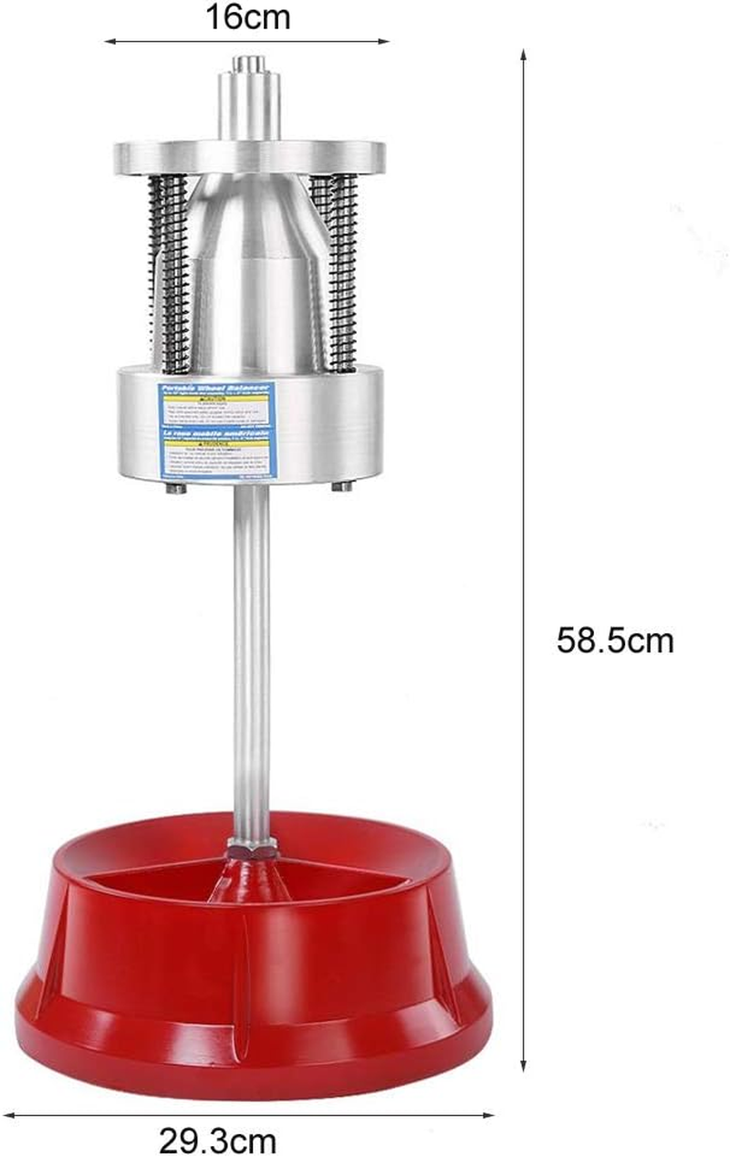 Portable Hubs Wheel Tire Balancer Bubble Level Heavy Duty Rim Tire Balancing Machine for Car Light Truck Wheel Repair Balancer Professional Portable Hubs Wheel Tire Balancer image number 3