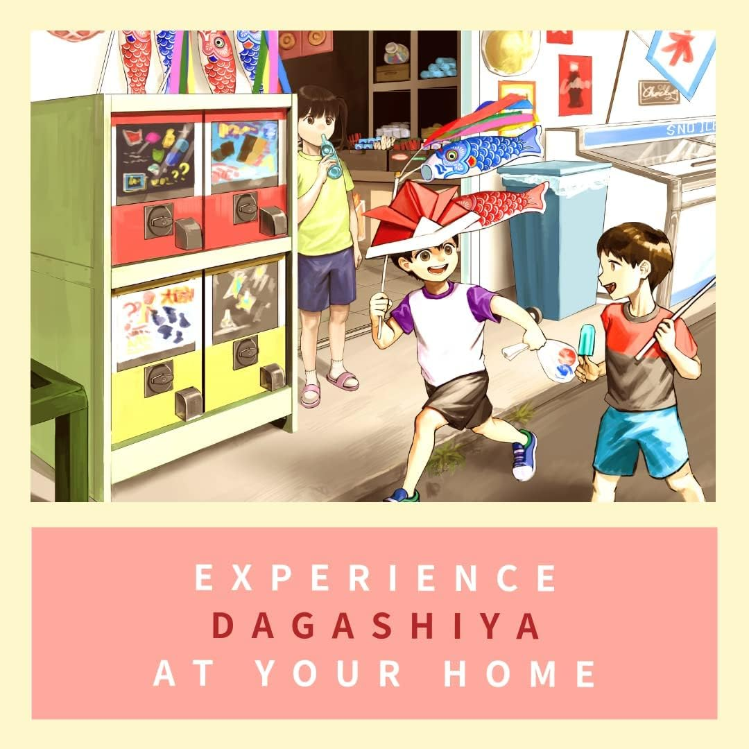 Dagashiyabox Japanese Treats Snacks Assortment Box with 80~90 Bars Pcs of Kitkat 8 Bags Sweet Dagashi Box for Kids and Adults Fun Birthday Gift image number 5