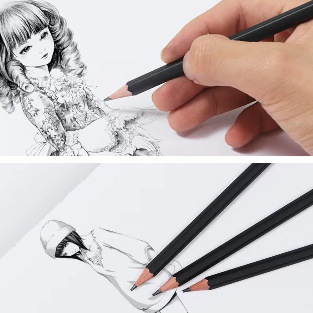 Pencil,Wood-Cased Pencils,Pre-Sharpened,2B Lead,48 Count,Gift Box Packagin