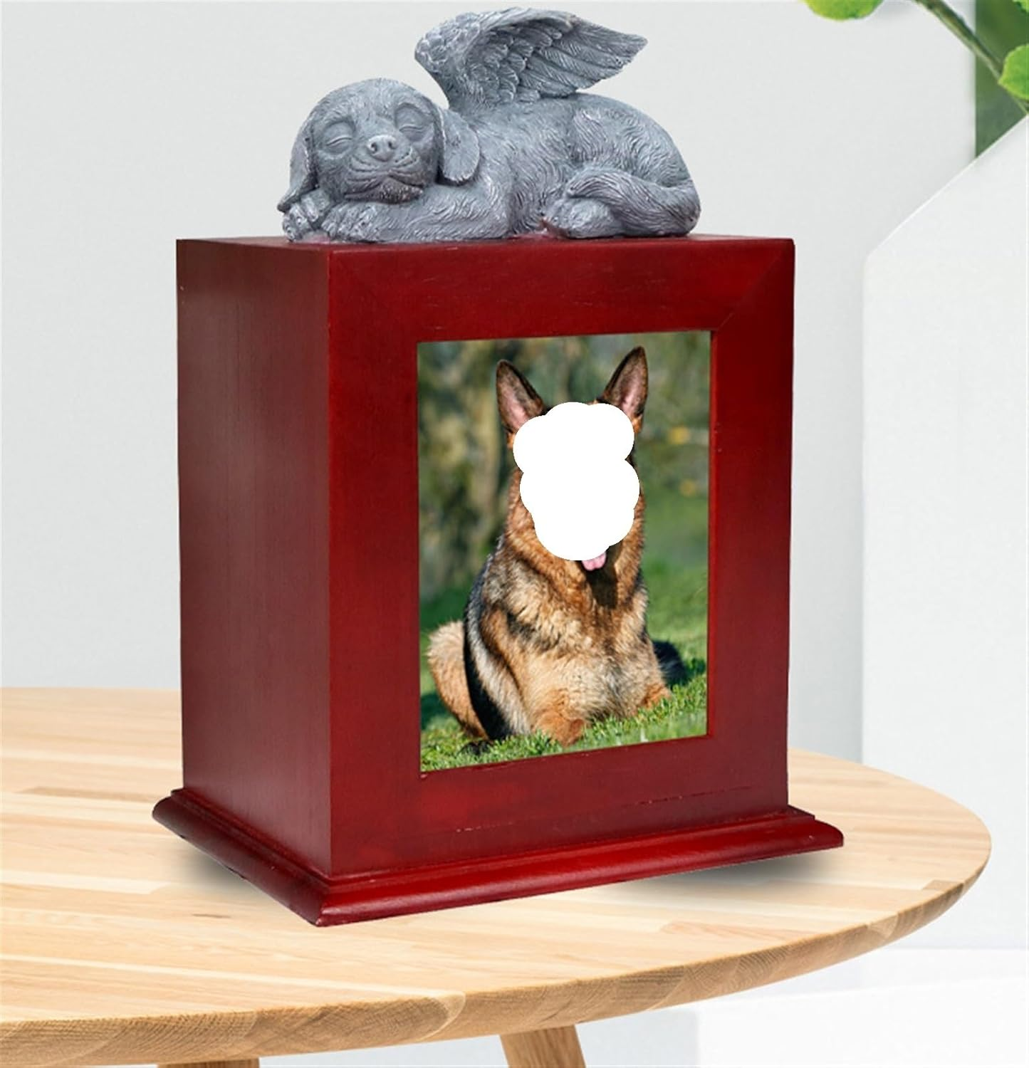 Pet Urns Human Urns Keepsake Urns Art Dog Urn for Dog Ashes,Handmade Memorial with Statue Pet Memorial Urn for Pet'S Cremation Urns Pet Ashes Urns