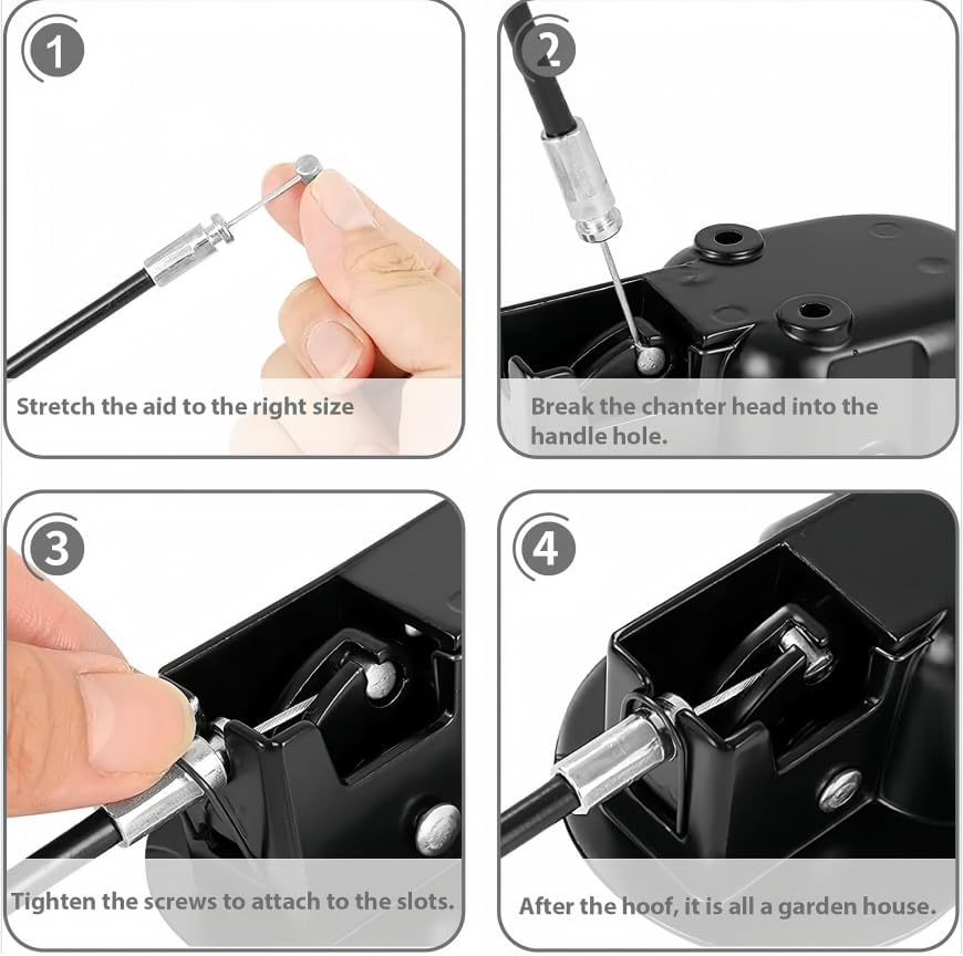 Universal Recliner Pull Handle Replacement, 1Pc Chair Couch Release Lever Pull Handle, Plastic Sofa Chair Recliner Release Pull Handle Replacement Parts with Cable image number 3