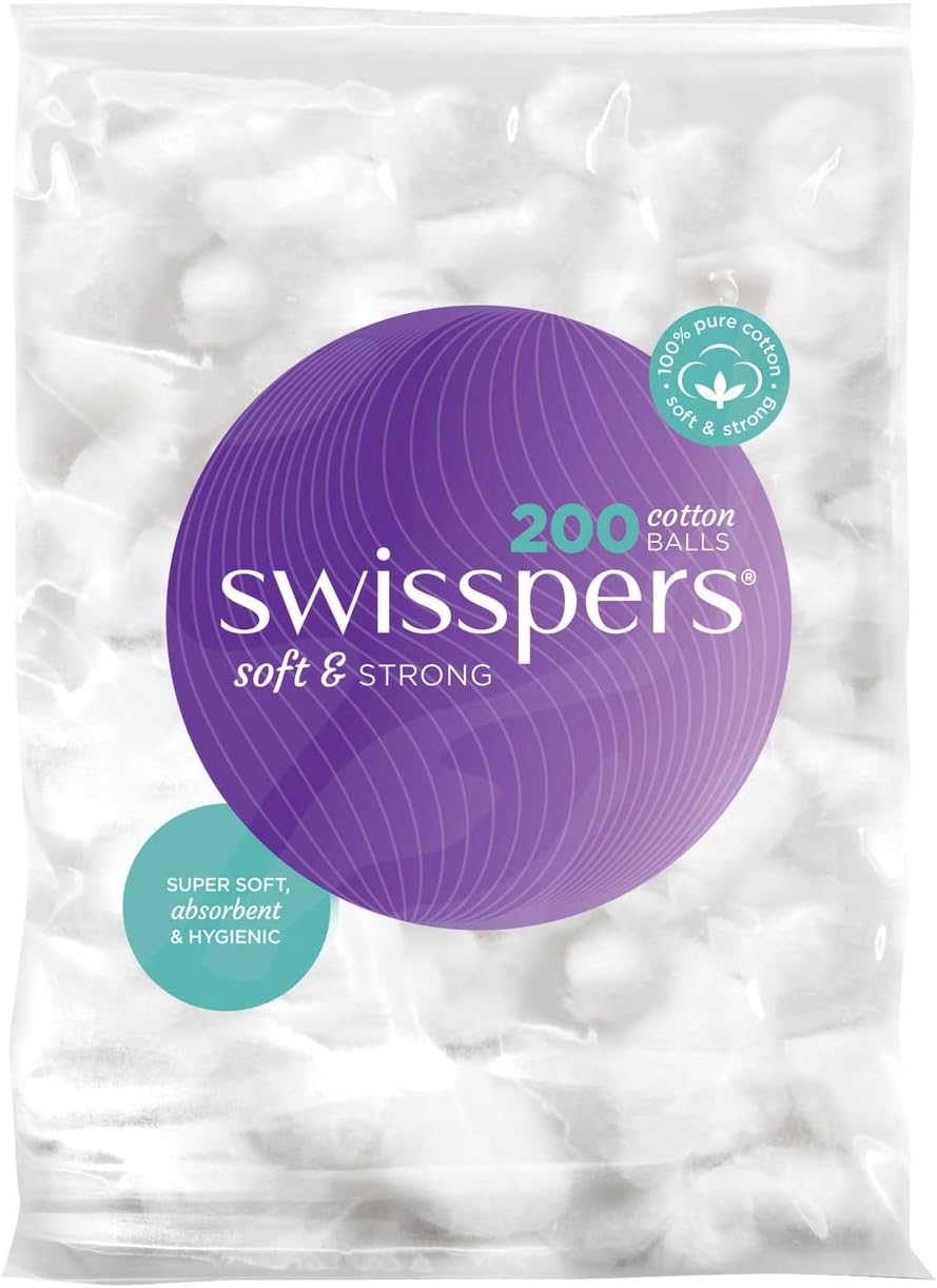 Swisspers Cotton Wool Balls 200 Pack image number 1