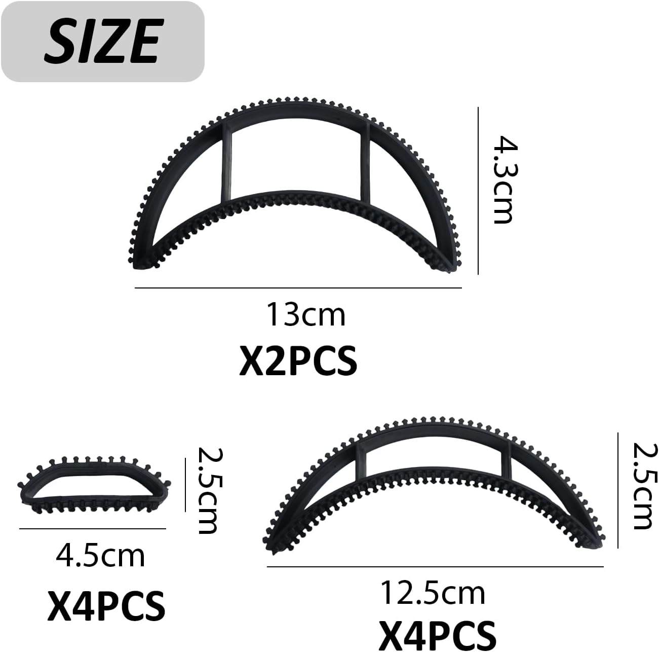 2 Sets Fluffy Hair Clips, Hair Styling Accessories, Hair Salon Tools, Creative Hair Accessories, Hairstyle Inserts image number 5