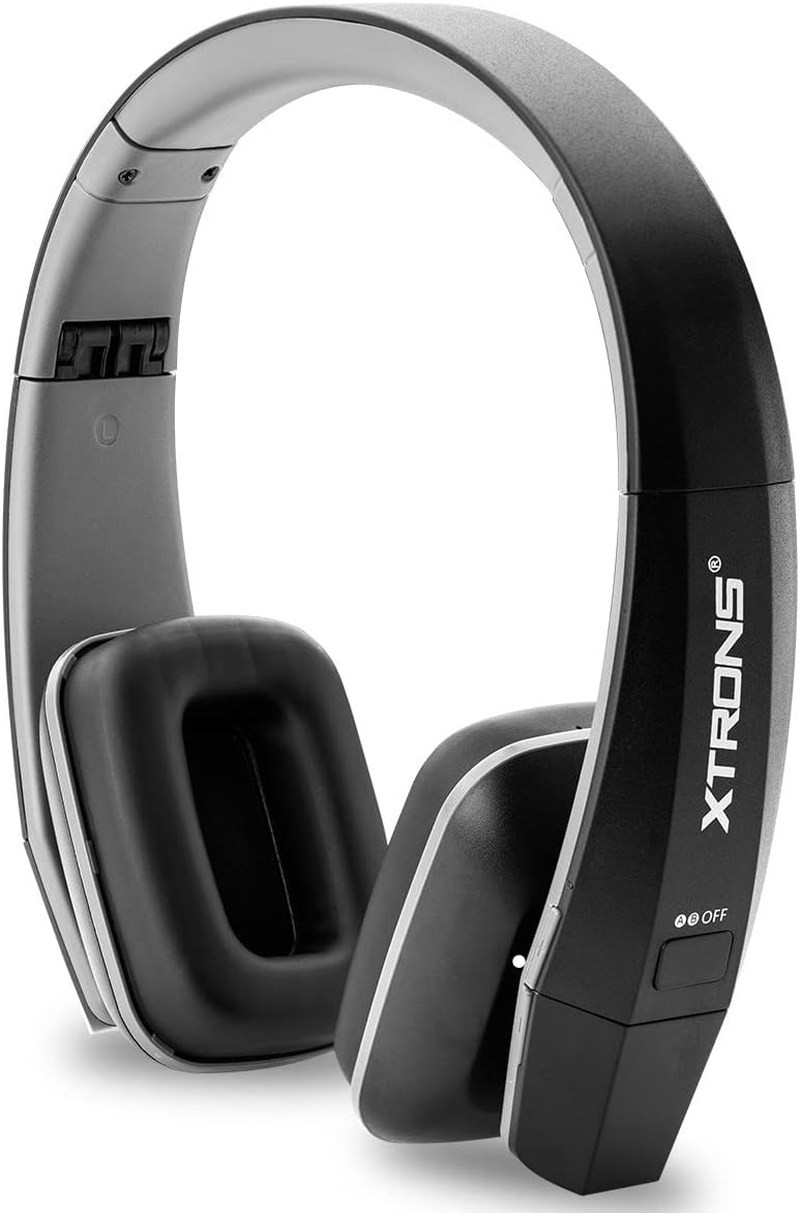 XTRONS IR Wireless Dual Channel Stereo Headphones Infrared Headsets Cordless 2 Channels with Built-In IR Transmitter (DWH005) image number 1