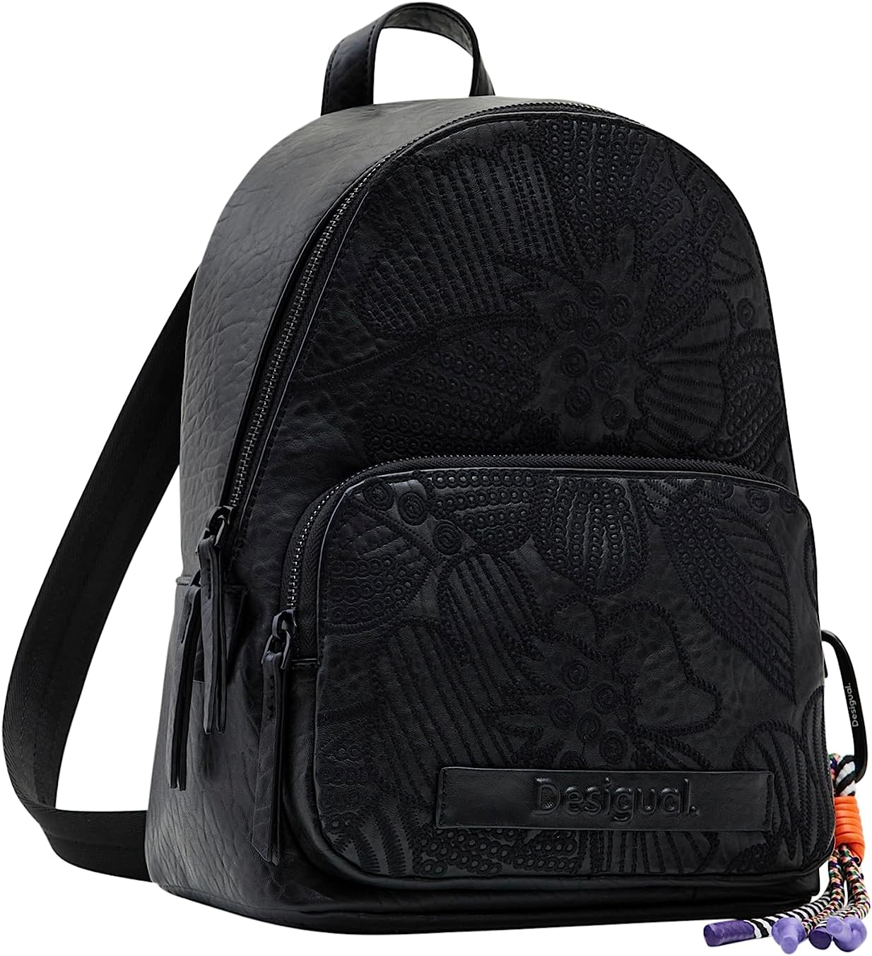 Desigual Small Floral Embroidery Backpack image number 2