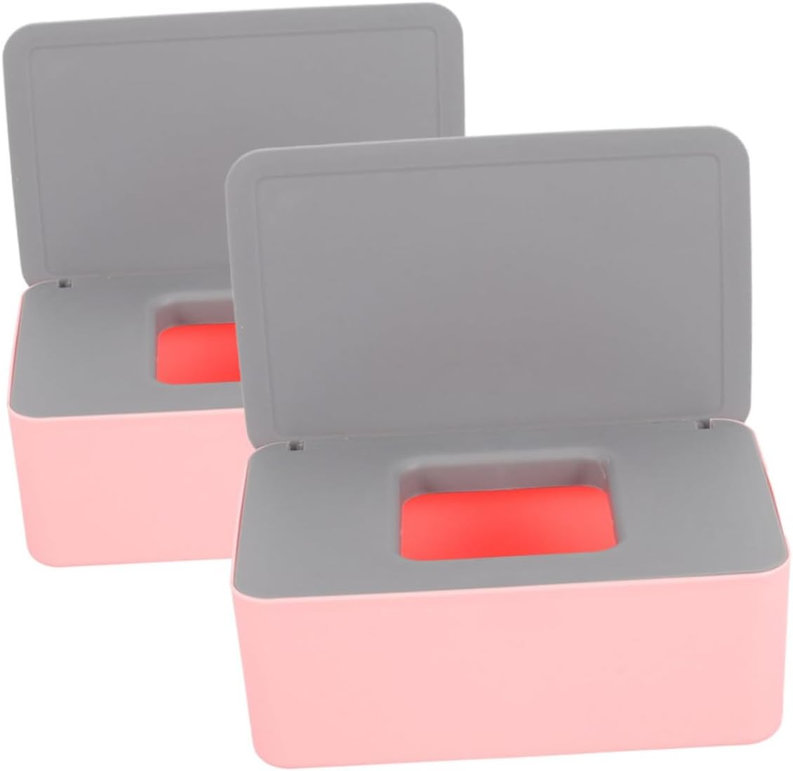 MAGICLULU 2Pcs Portable Wet Wipes Box Refillable Wipe Container Travel Home Use Boy Girl Case image number 6