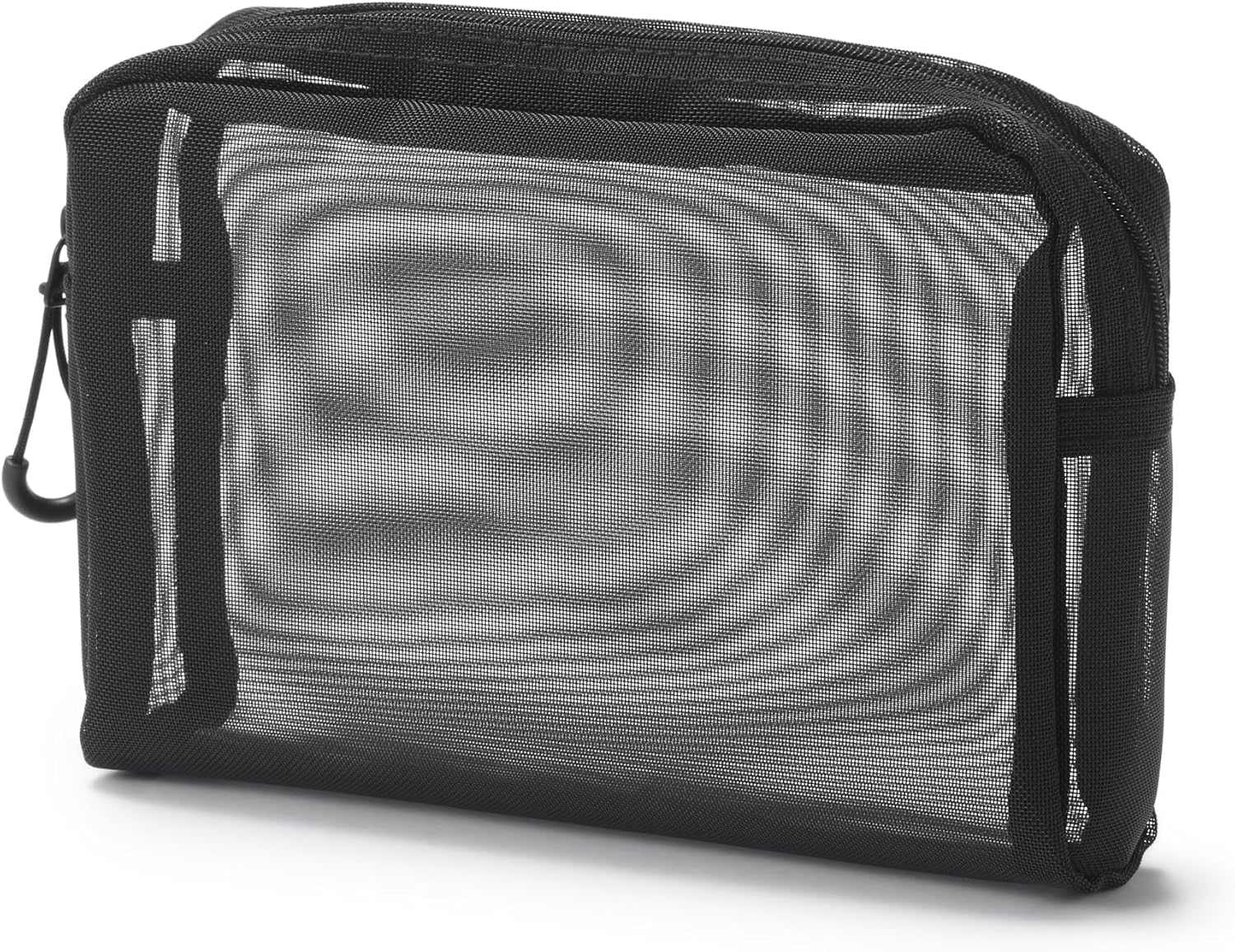 MUJI 84920851 Nylon Mesh Pouch, Approx. 7.3 X 1.6 X 4.7 Inches (18.5 X 4 X 12 Cm) image number 2