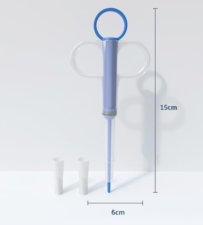 Pet Pill Dispenser Silicone Medicine Feeder Soft Tip Tablet Syringe Popper Tool Pet Medicine Shooter for Feeding Dogs Cats Animals Feeding Dogs Cats Animals (Blue, One Size) image number 4